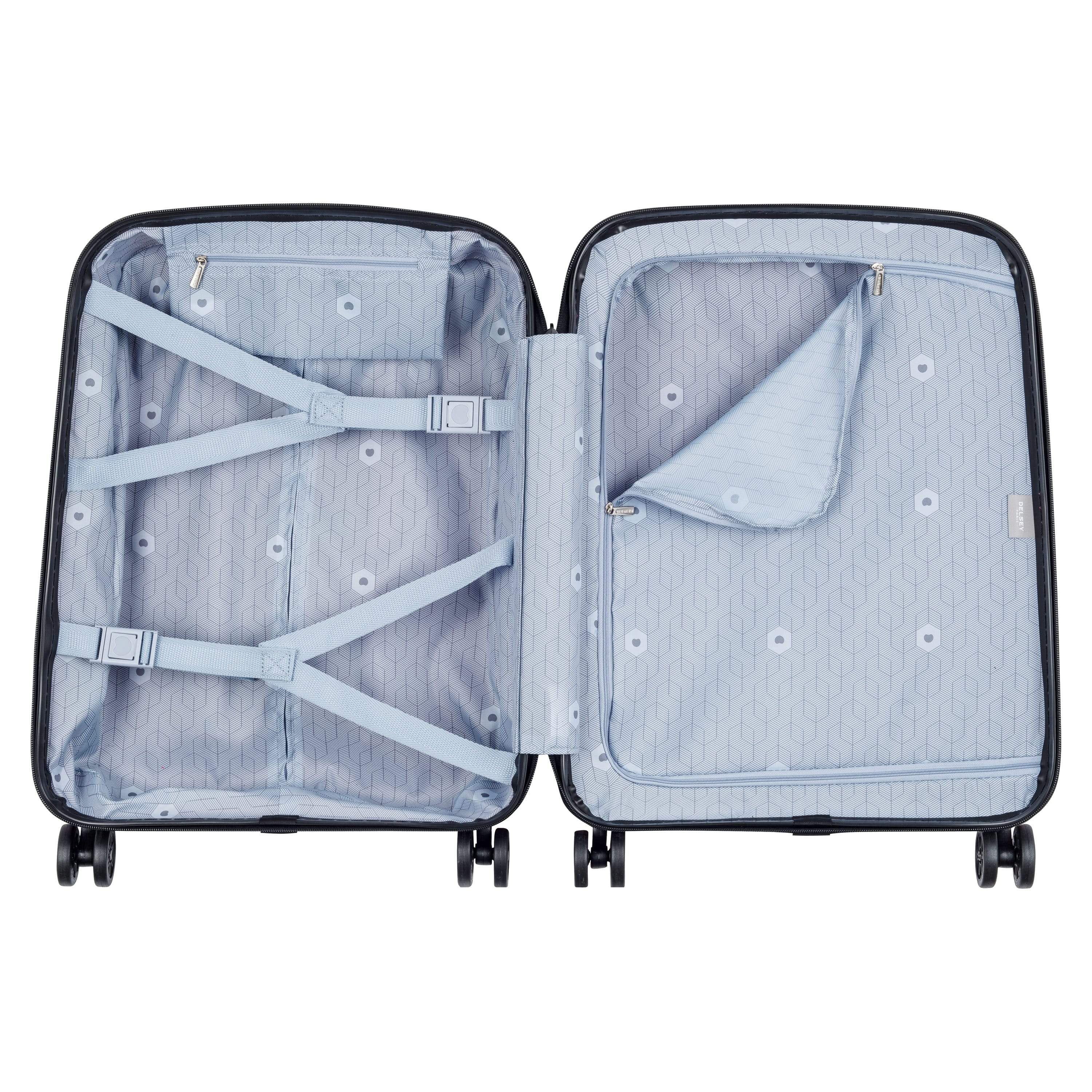 Delsey Belmont Plus 61cm Hardcase 4 Double Wheel Expandable Cabin Luggage Trolley Pink - 00386180509