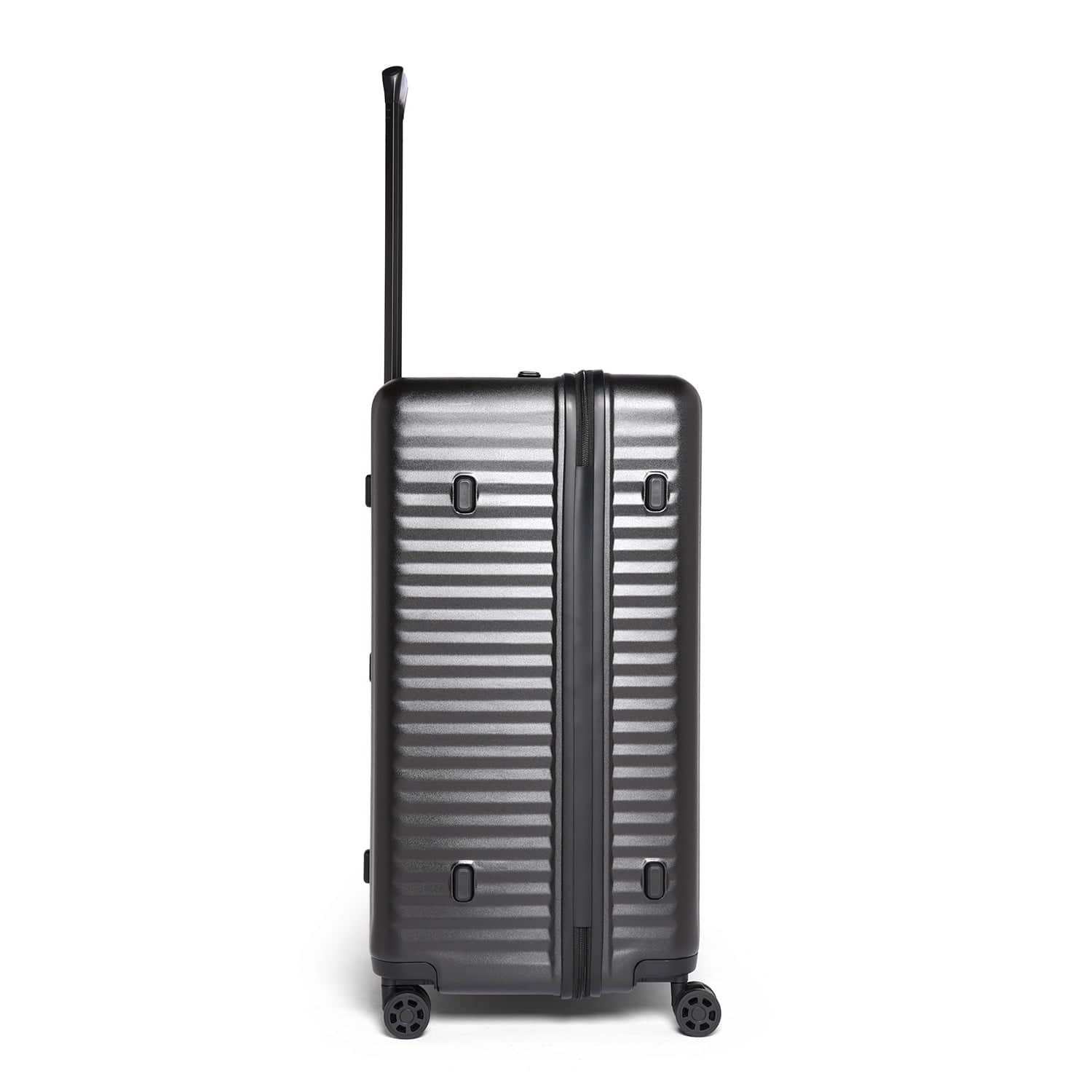 Echolac Celestra 75cm Hardcase Non-Expandable 4 Double Wheel Check-In Luggage Trolley Black - PC183K