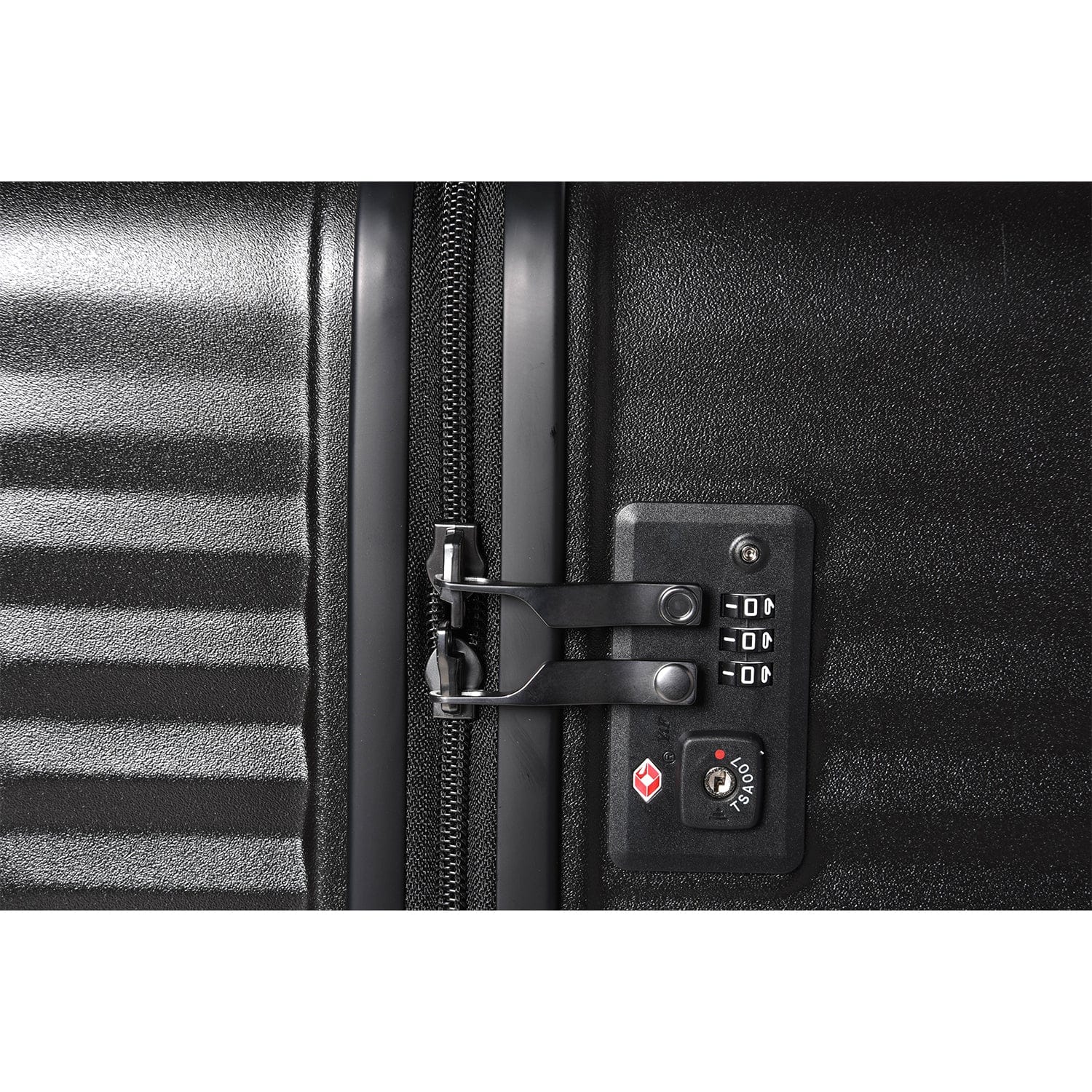 Echolac Celestra 75cm Hardcase Non-Expandable 4 Double Wheel Check-In Luggage Trolley Black - PC183K
