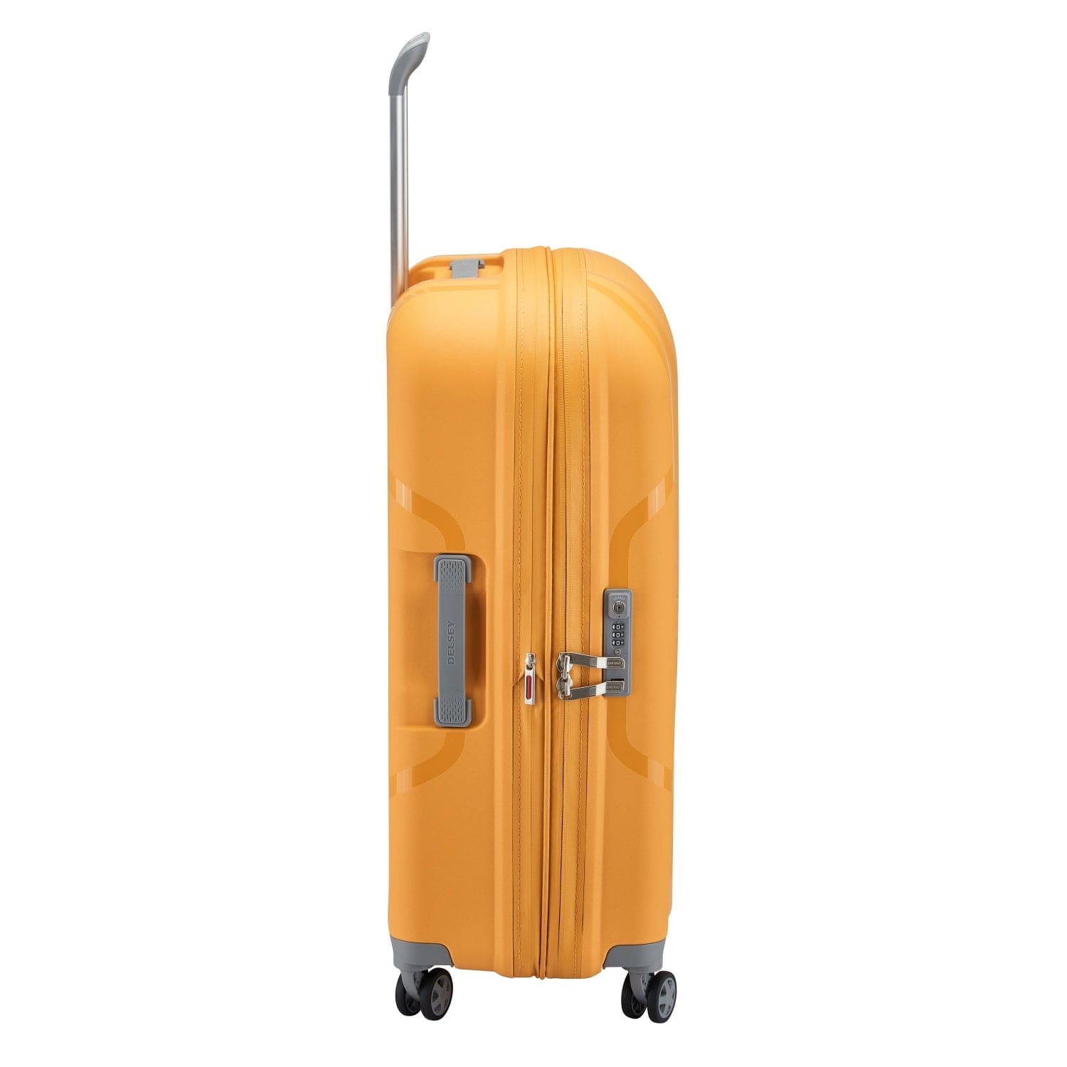 Delsey Clavel 70cm Hardcase 4 Double Wheel Expandable Check-In Luggage Trolley Yellow - 00384582005