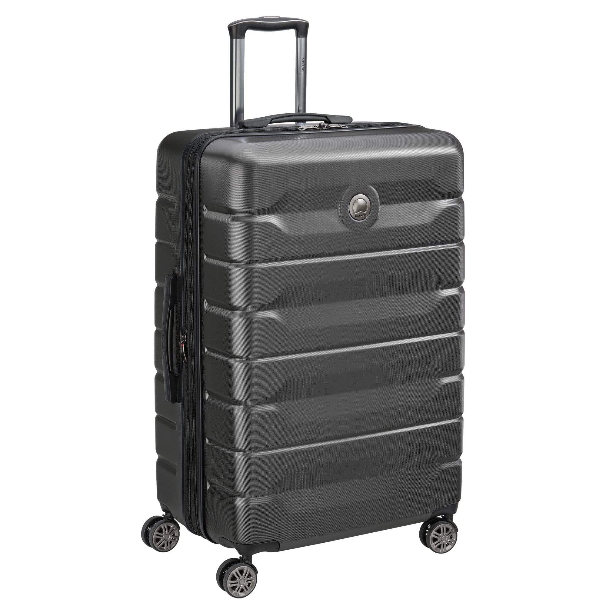 Delsey Air Armour 78.5cm Hardcase 4 Double Wheel Expandable Check-In Luggage Trolley Black - 00386683000T9