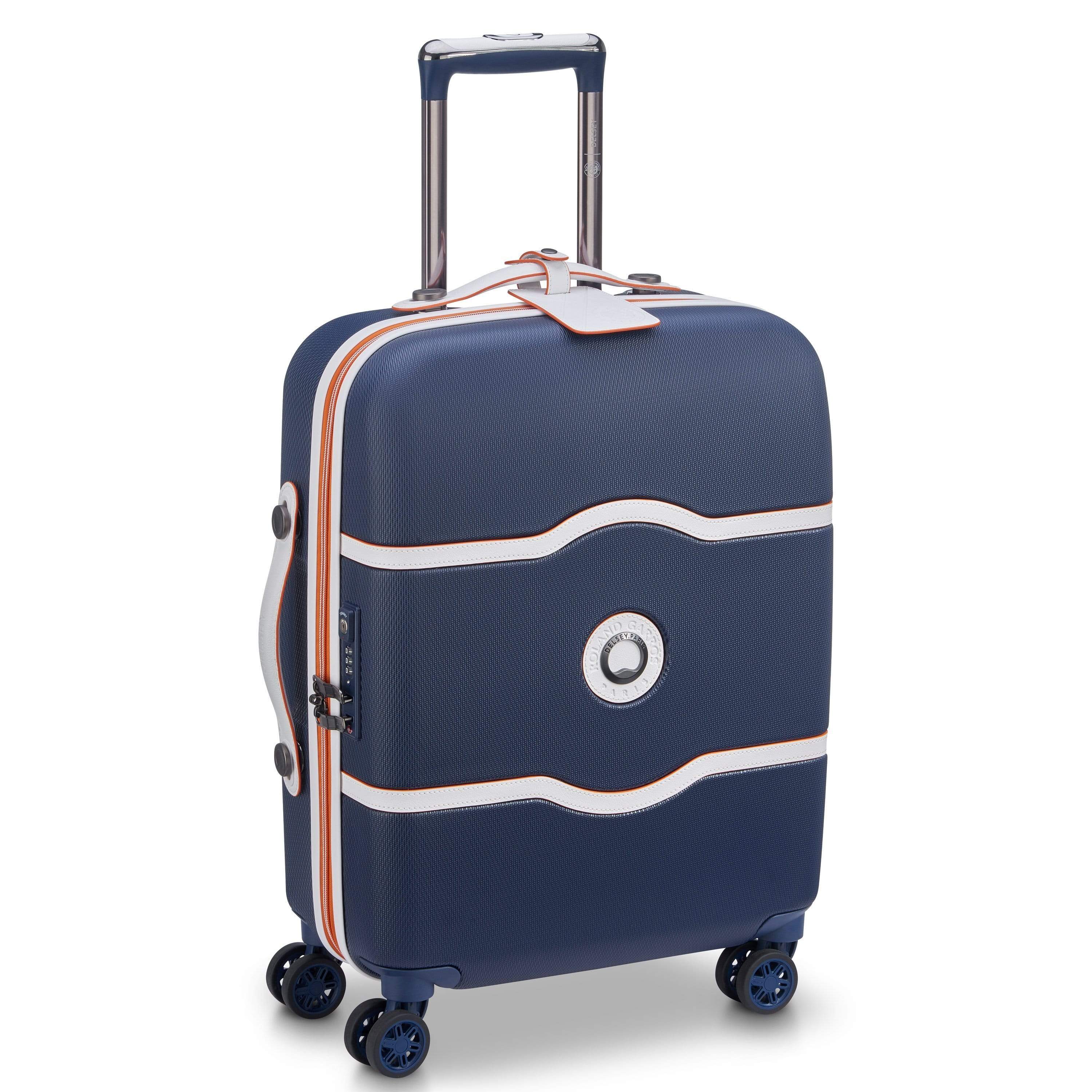 Delsey Chatelet Air 55cm Hardcase 4 Double Wheel Cabin Luggage Trolley Navy - 00167280902