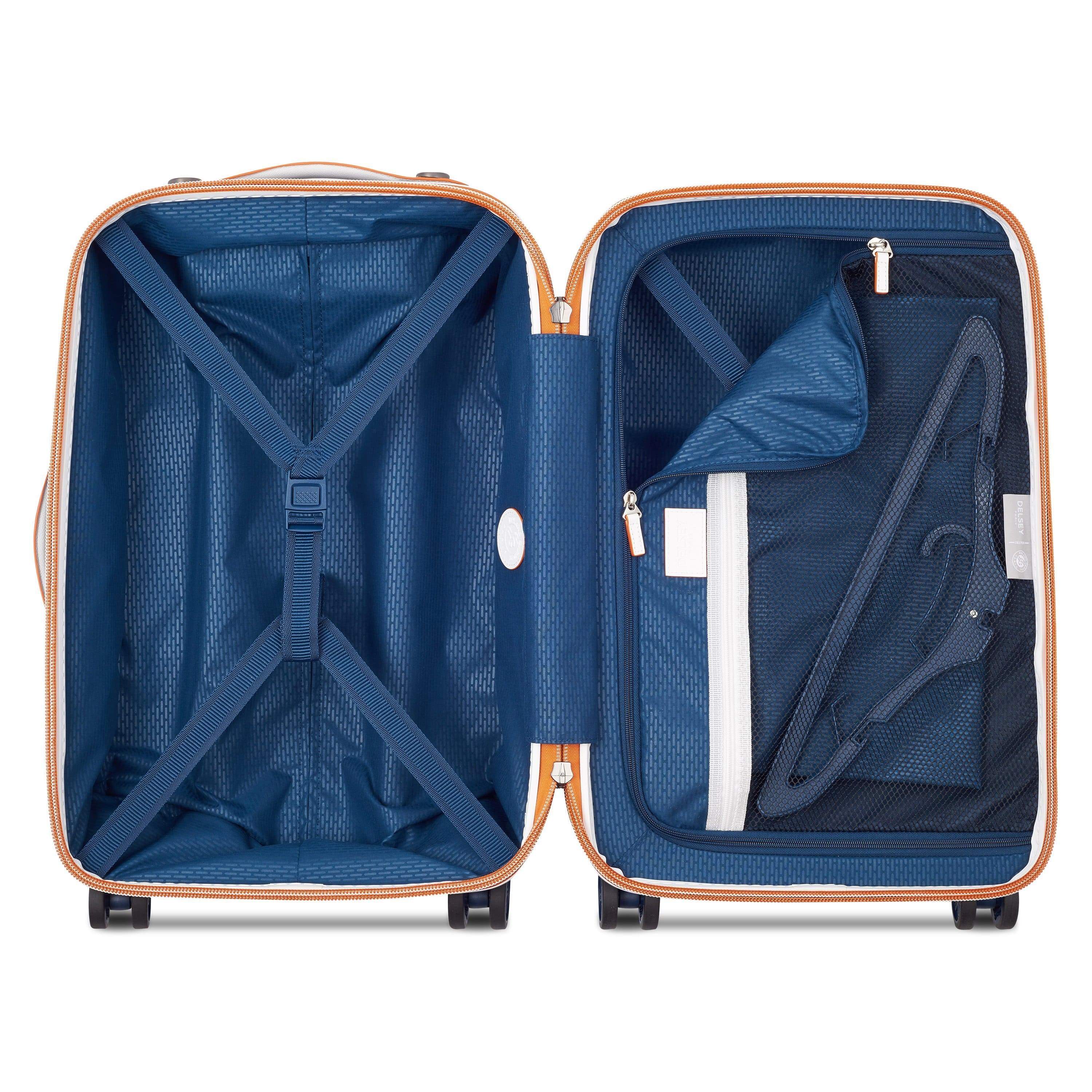 Delsey Chatelet Air 55cm Hardcase 4 Double Wheel Cabin Luggage Trolley Navy - 00167280902