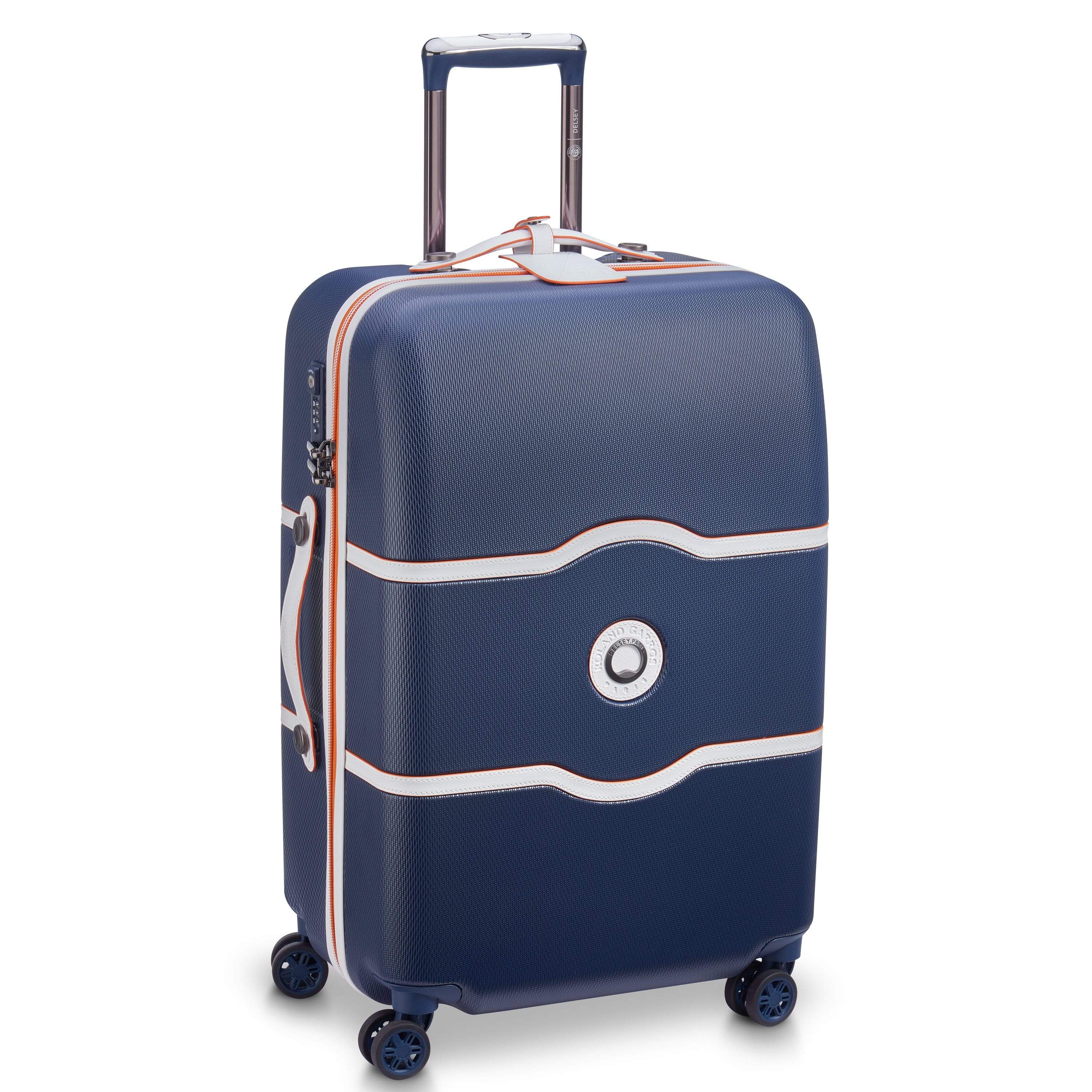 Delsey Chatelet Air 67cm Hardcase 4 Double Wheel Check-In Luggage Trolley Navy - 00167281802