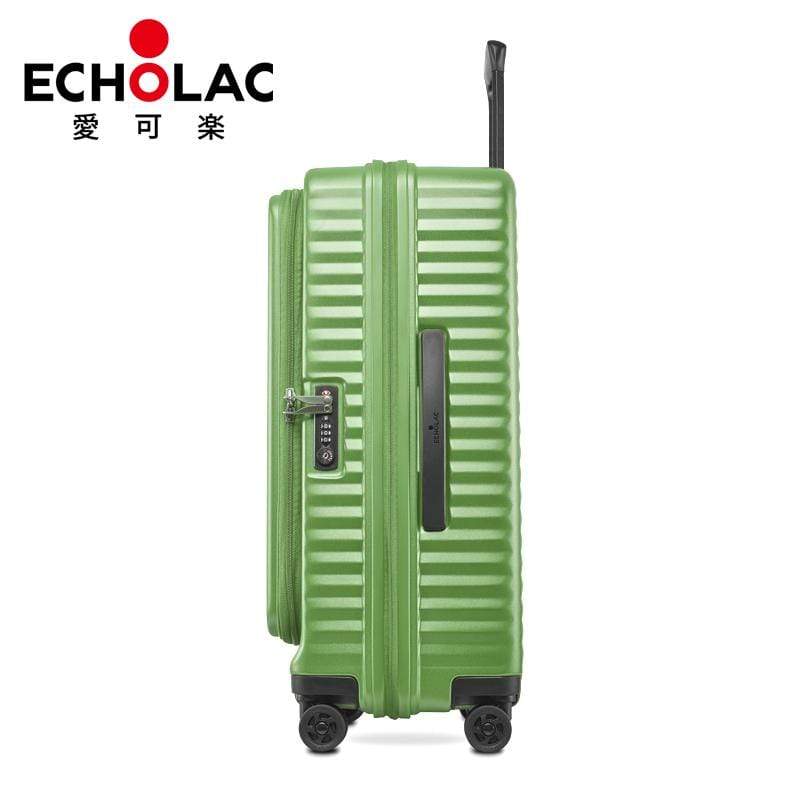 Echolac Celestra 20" 4 Double Wheel Cabin Luggage Trolley Green - PC183 Green 20