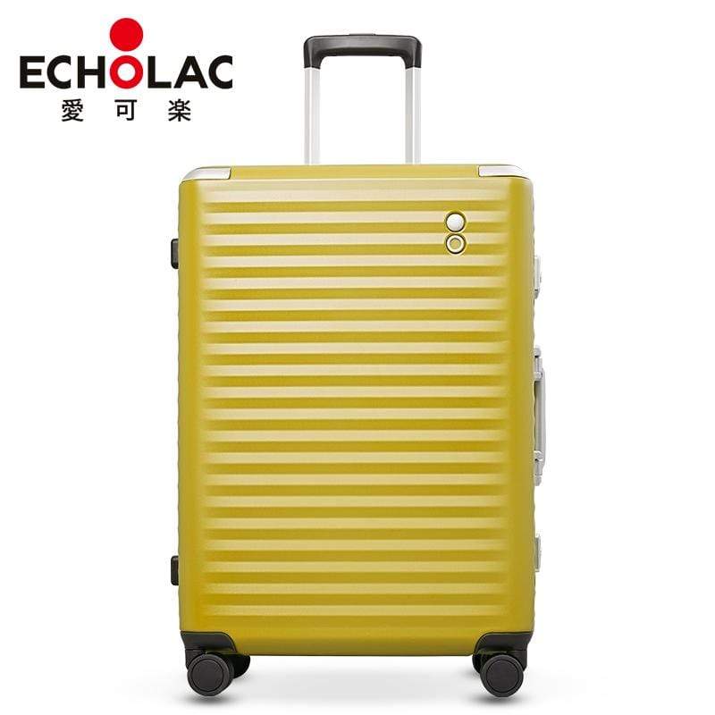 Echolac Celestra 20" 4 Double Wheel Cabin Luggage Trolley Yellow - PC183 Yellow 20