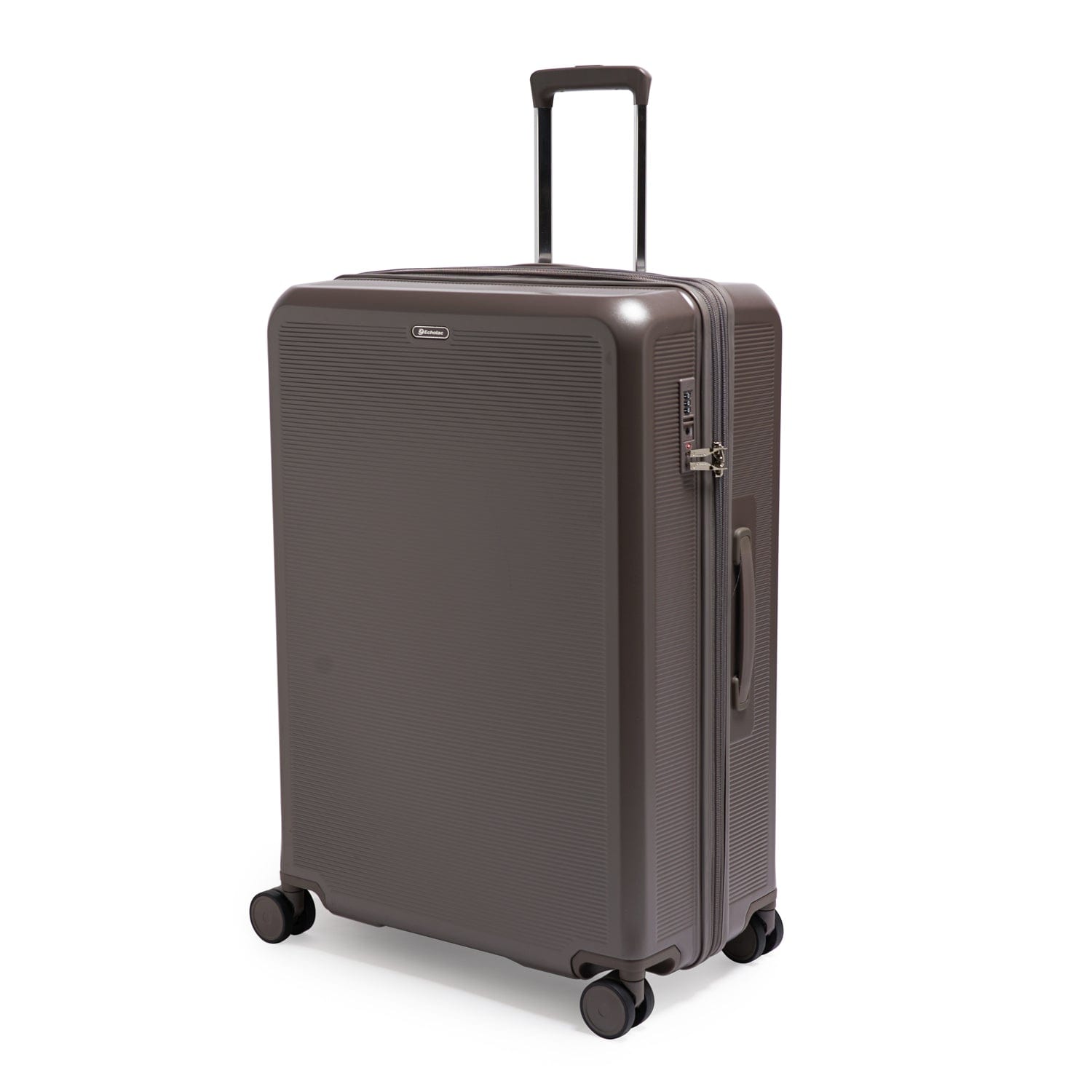 Echolac Sense 78cm Hardcase Expandable 4 Double Wheel Check-In Luggage Trolley Brown - CHT0023S -28 Brown