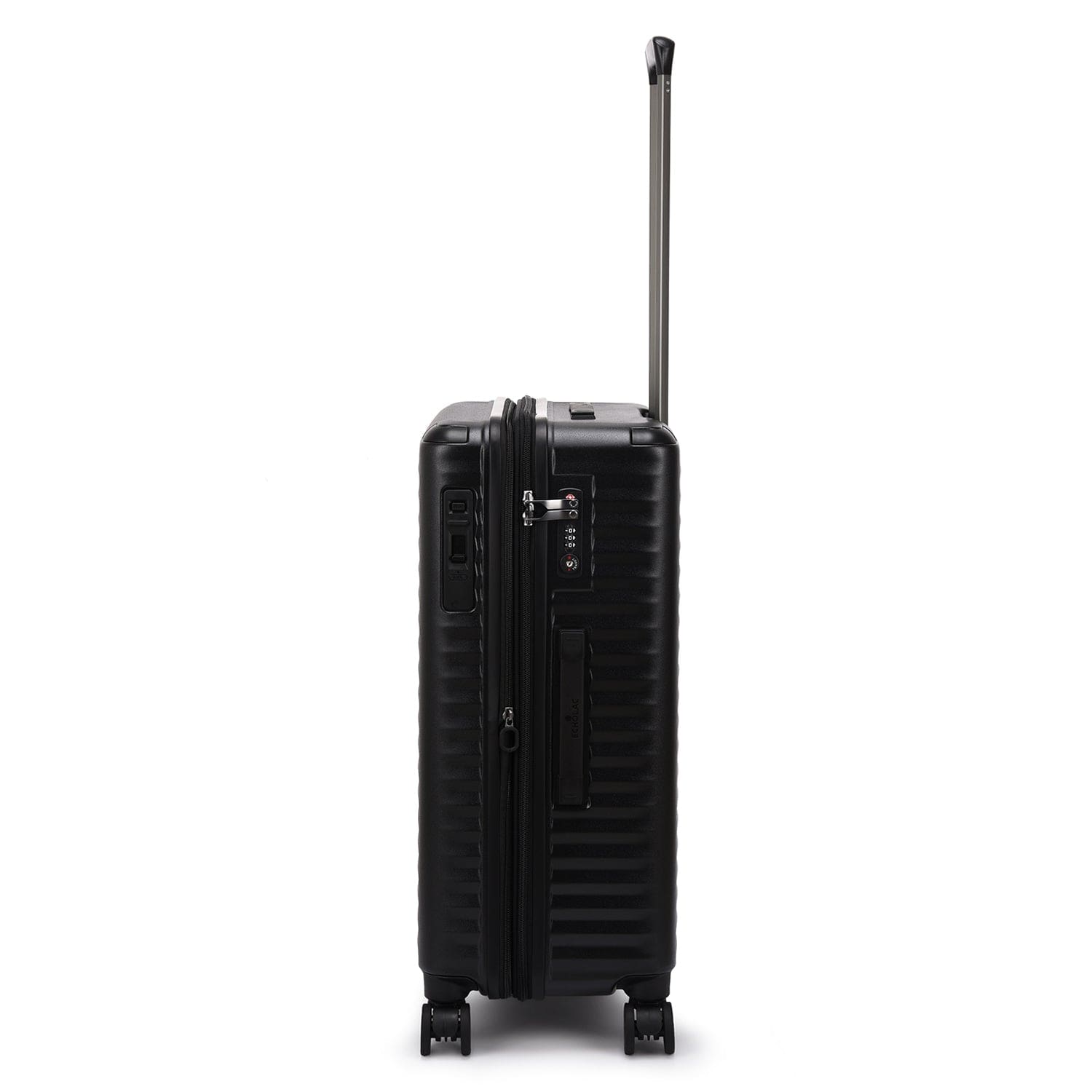 Echolac Celestra 66.5cm Hardcase Expandable 4 Double Wheel Check-In Luggage Trolley Black - PC183XA BLACK 24