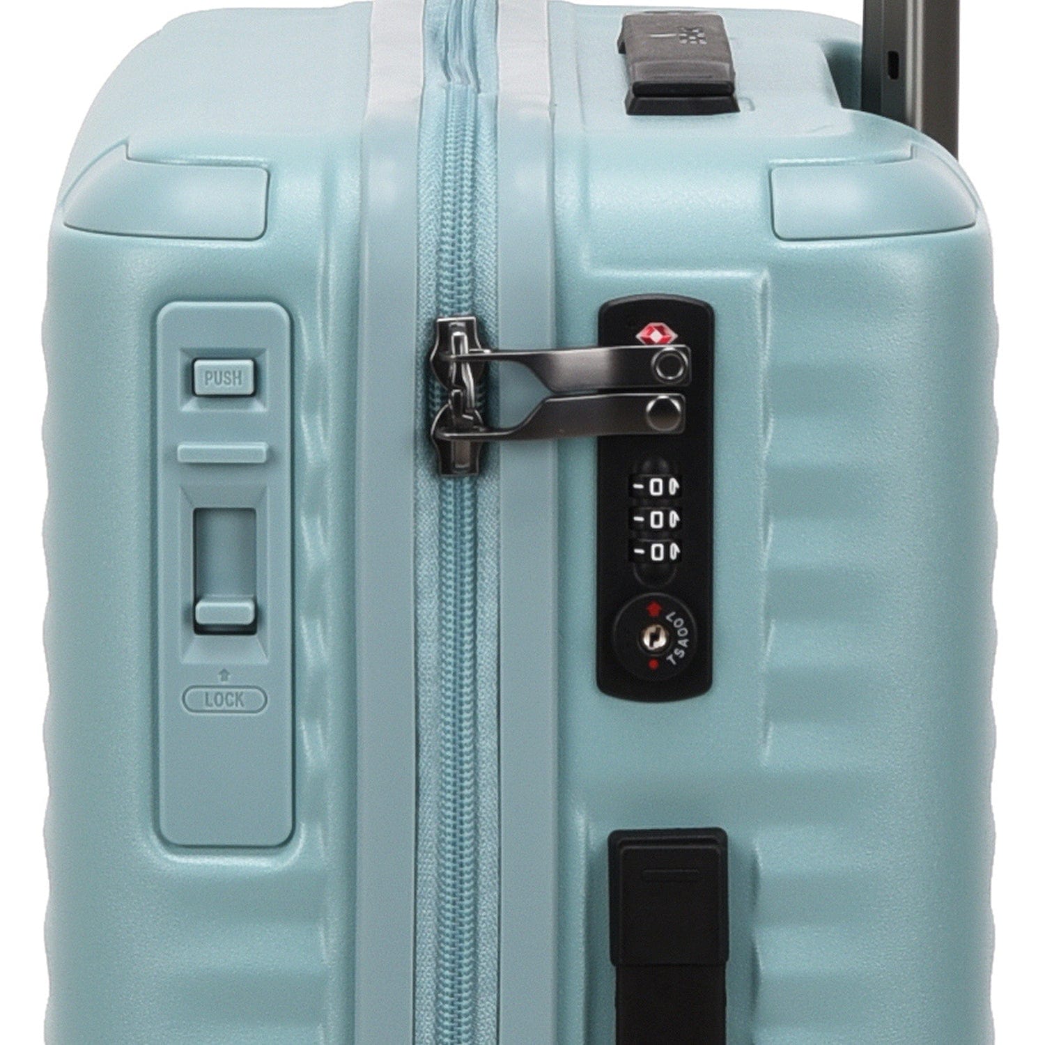 Echolac Celestra 55cm Hardcase Non-Expandable 4 Double Wheel Cabin Luggage Trolley Slate Blue - PC183XA SLATE BLUE 20