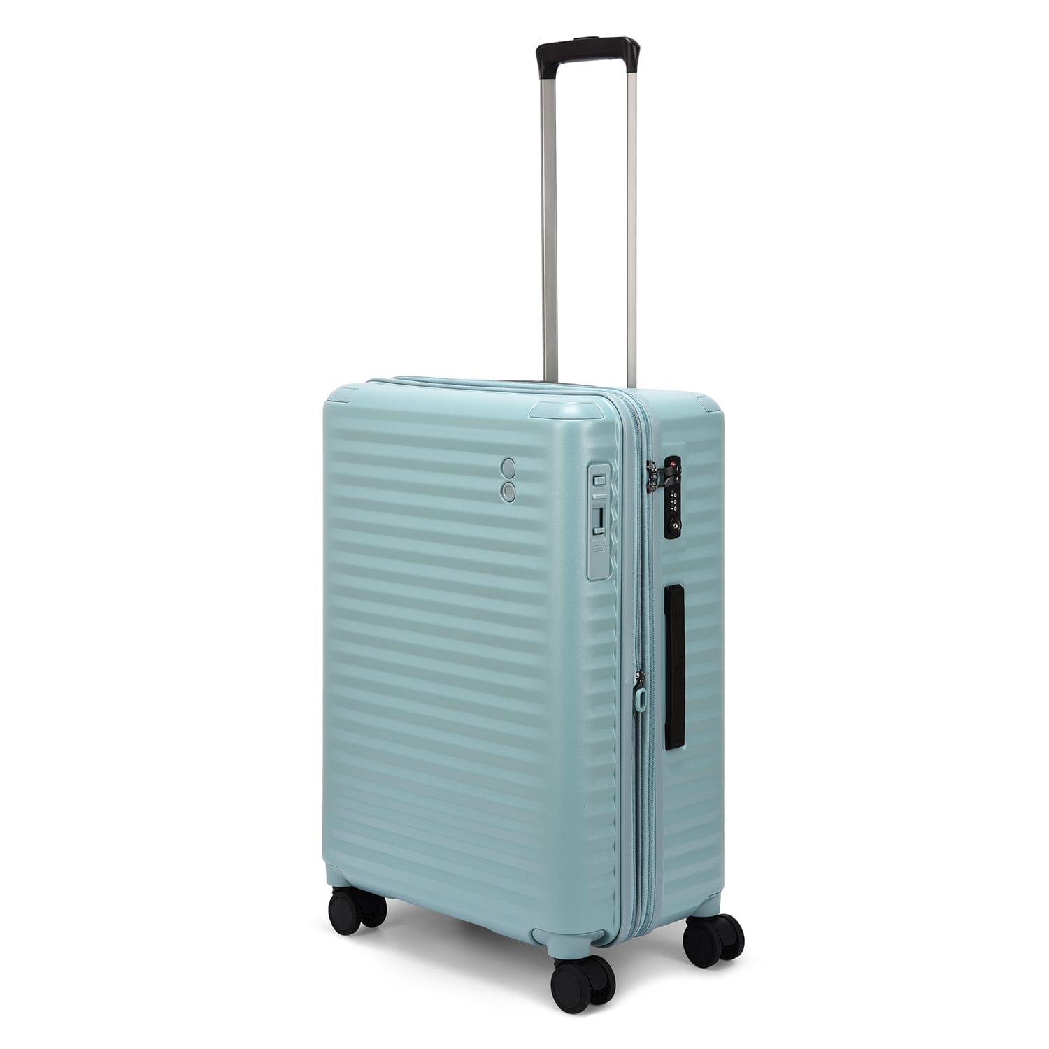 Echolac Celestra 66.5cm Hardcase Expandable 4 Double Wheel Cabin Luggage Trolley Slate Blue - PC183XA SLATE BLUE 24