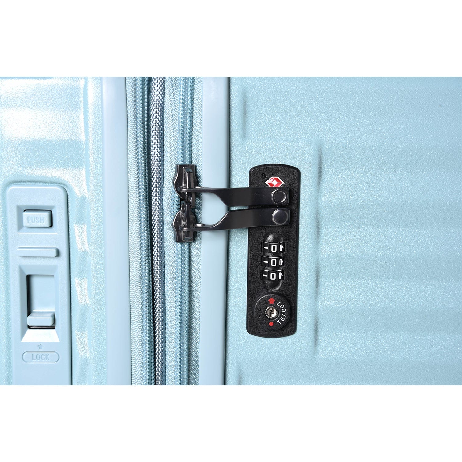 Echolac Celestra 76.5cm Hardcase Expandable 4 Double Wheel Check-In Luggage Trolley Slate Blue - PC183XA
