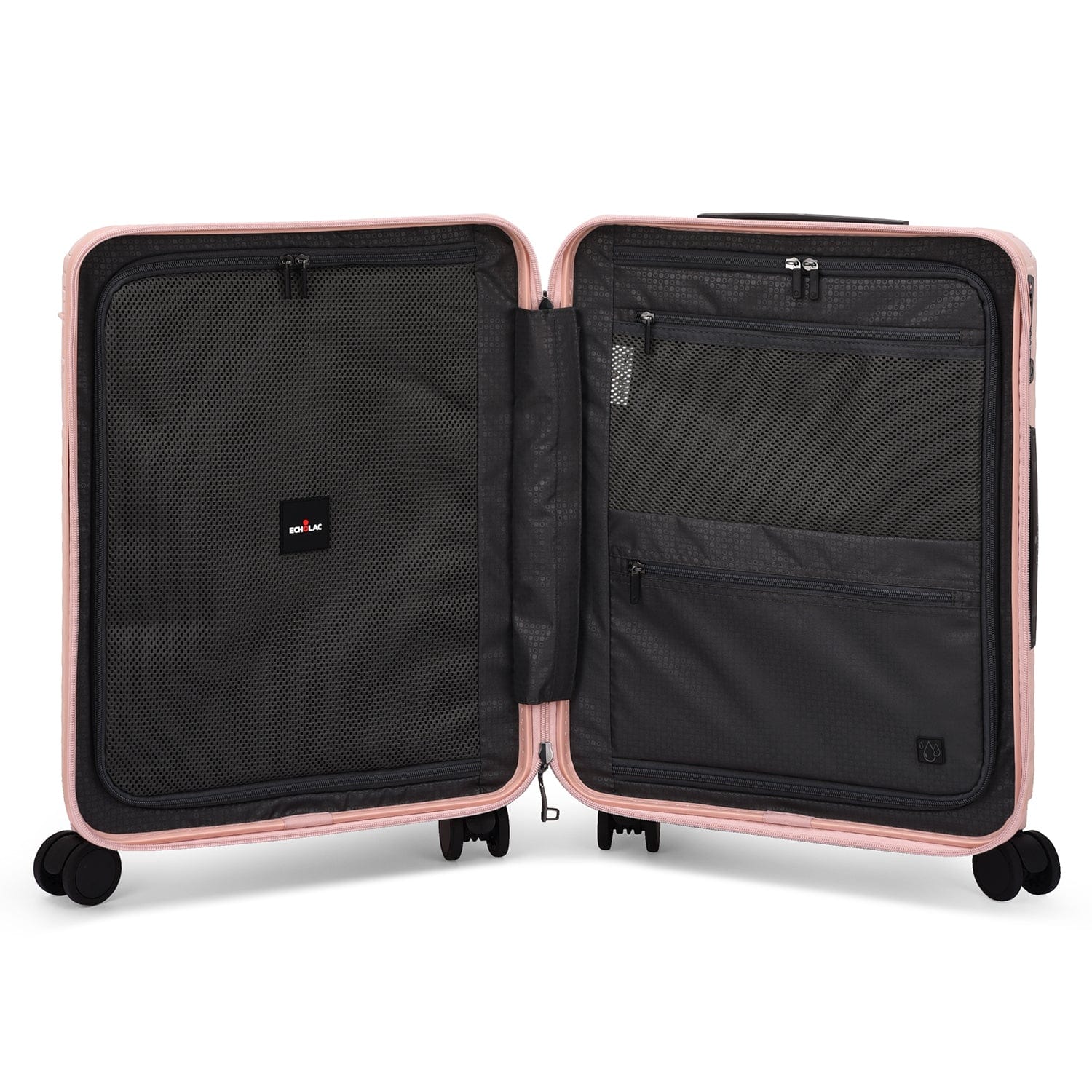 Echolac Celestra 55cm Hardcase Non-Expandable 4 Double Wheel Cabin Luggage Trolley Pink - PC183XA PINK 20