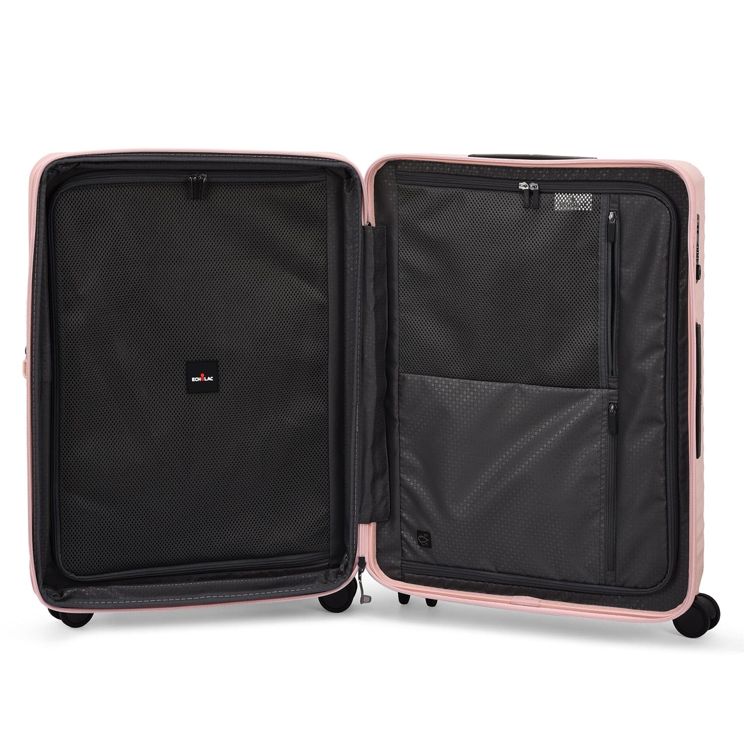 Echolac Celestra 66.5cm Hardcase Expandable 4 Double Wheel Check-In Luggage Trolley Pink - PC183XA PINK 24