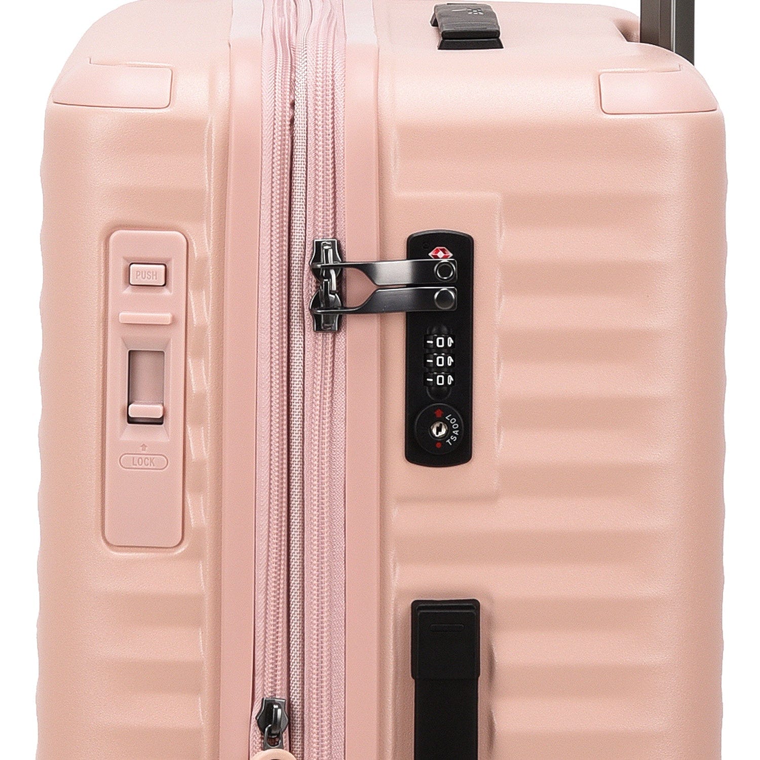 Echolac Celestra 66.5cm Hardcase Expandable 4 Double Wheel Check-In Luggage Trolley Pink - PC183XA PINK 24
