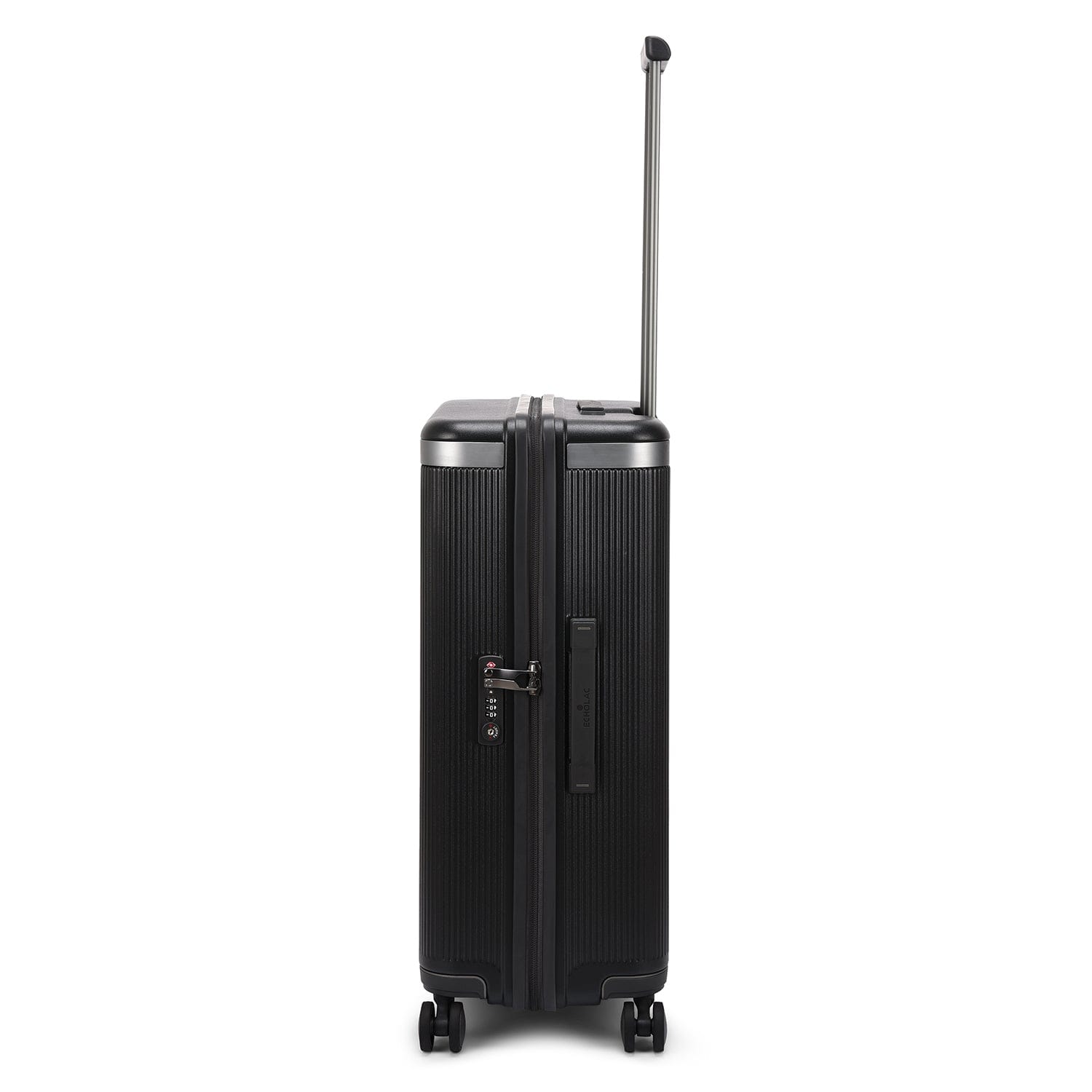 Echolac Dynasty 67cm Hardcase Non-Expandable 4 Double Wheel Check-In Luggage Trolley Vulcan Grey - PC142 24 VULCAN GREY