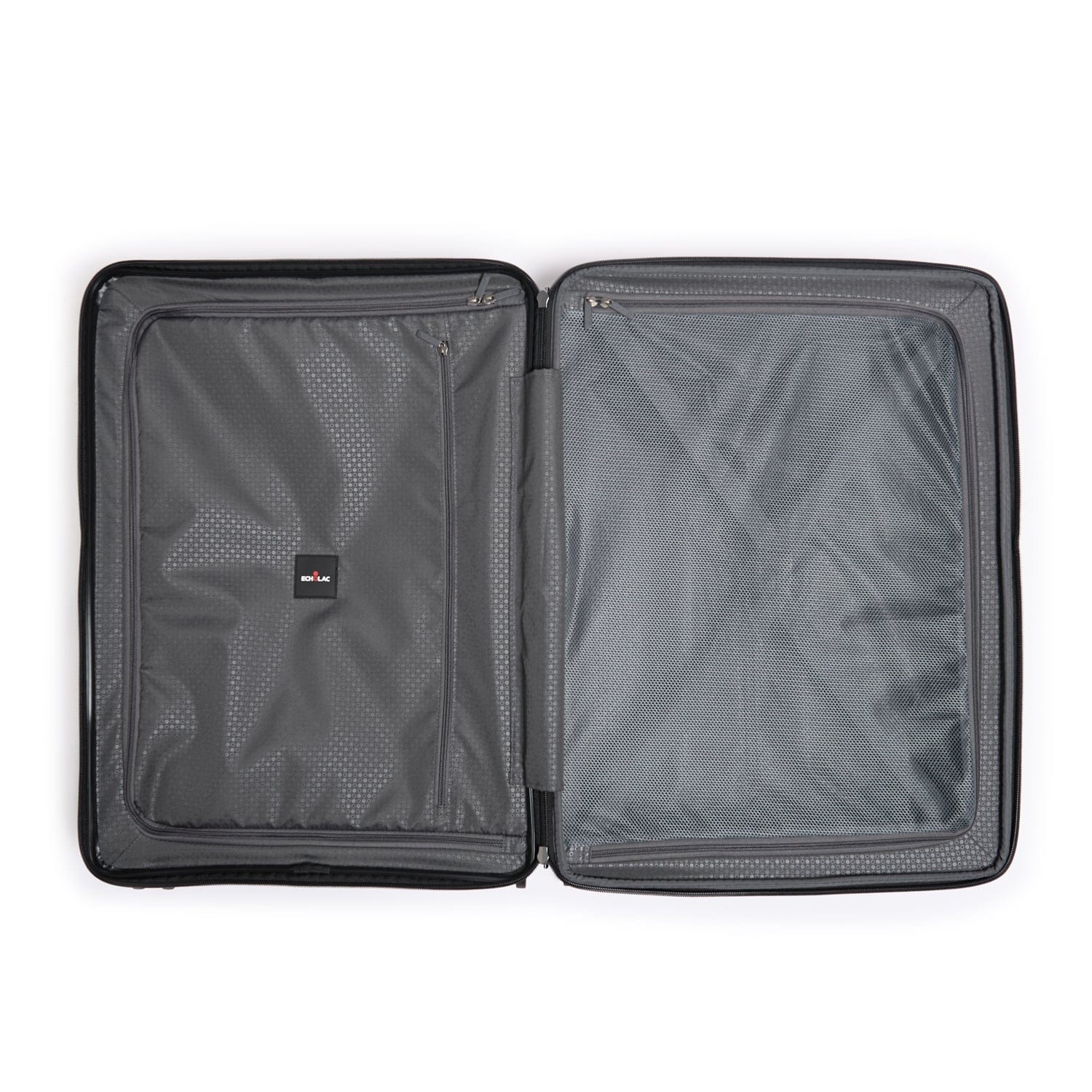Echolac Forza 65cm Hardcase Expandable 4 Double Wheel Cabin Luggage Trolley Black - PW005 24 Black