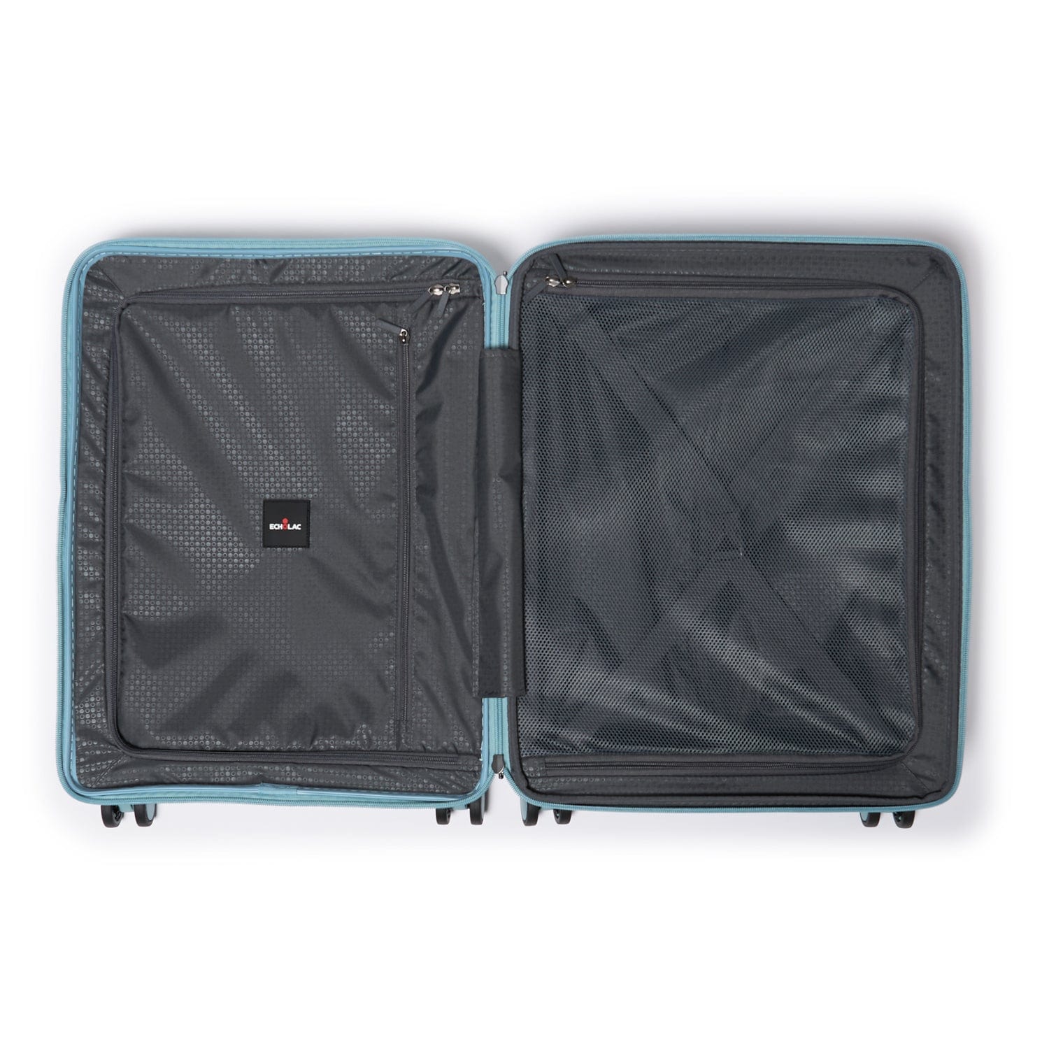 Echolac Pusion 55cm Hardcase Expandable 4 Double Wheel Cabin Luggage Trolley Blue - PW005 20 Blue