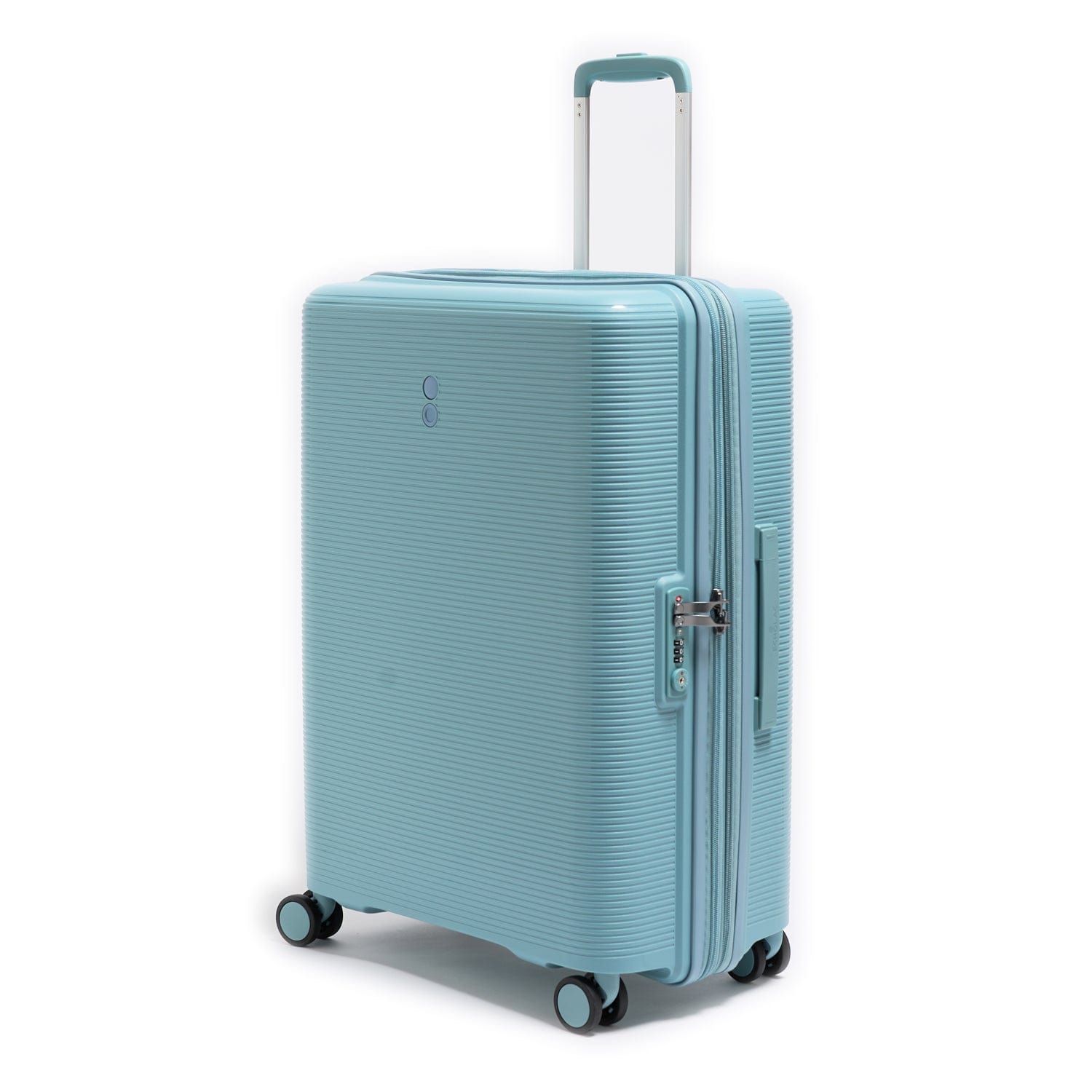 Echolac Forza 75cm Hardcase Expandable 4 Double Wheel Check-In Luggage Trolley Coastal Blue - PW005 28 Coastal Blue