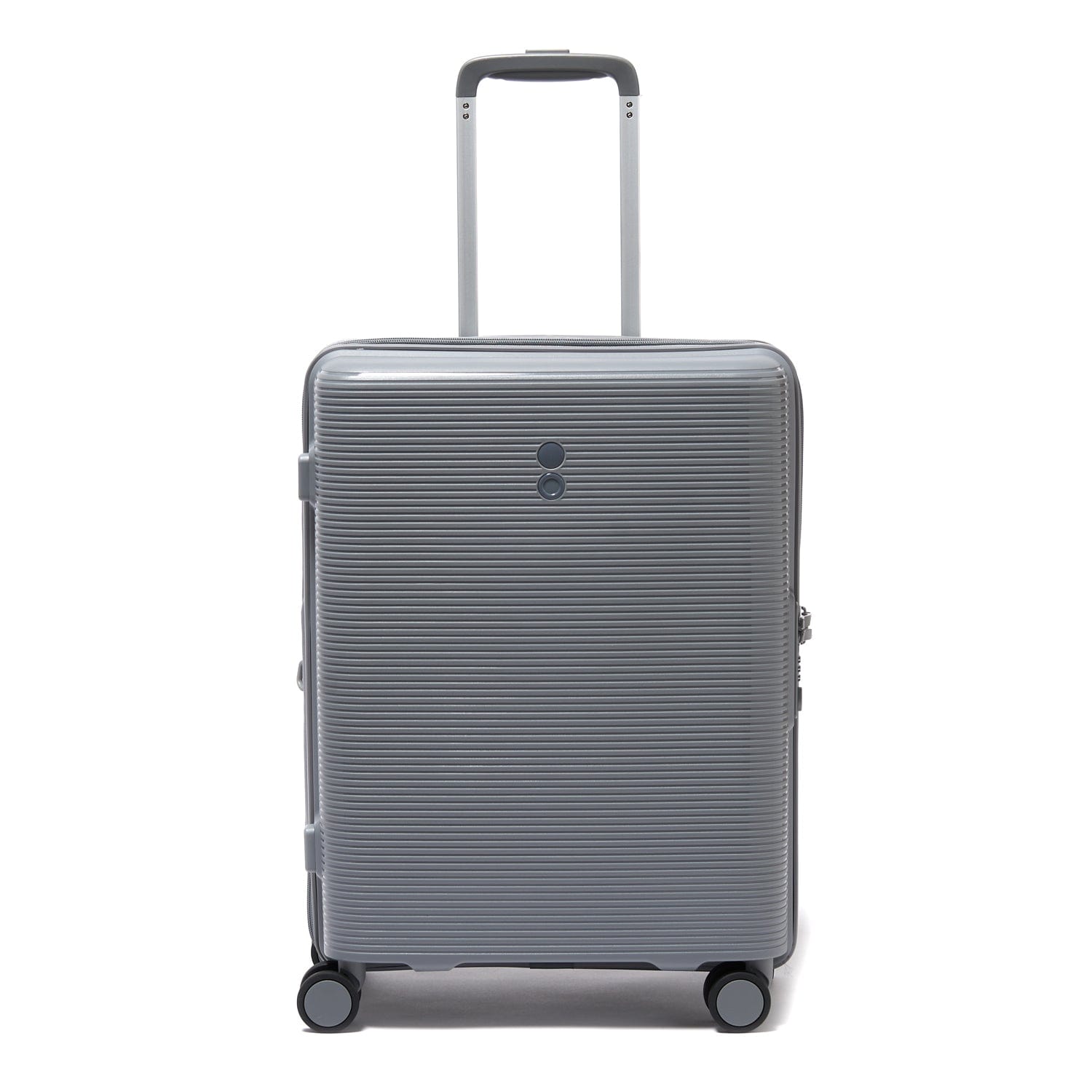 Echolac Forza 55cm Hardcase Expandable 4 Double Wheel Cabin Luggage Trolley Gray - PW005 20 Arctic Grey