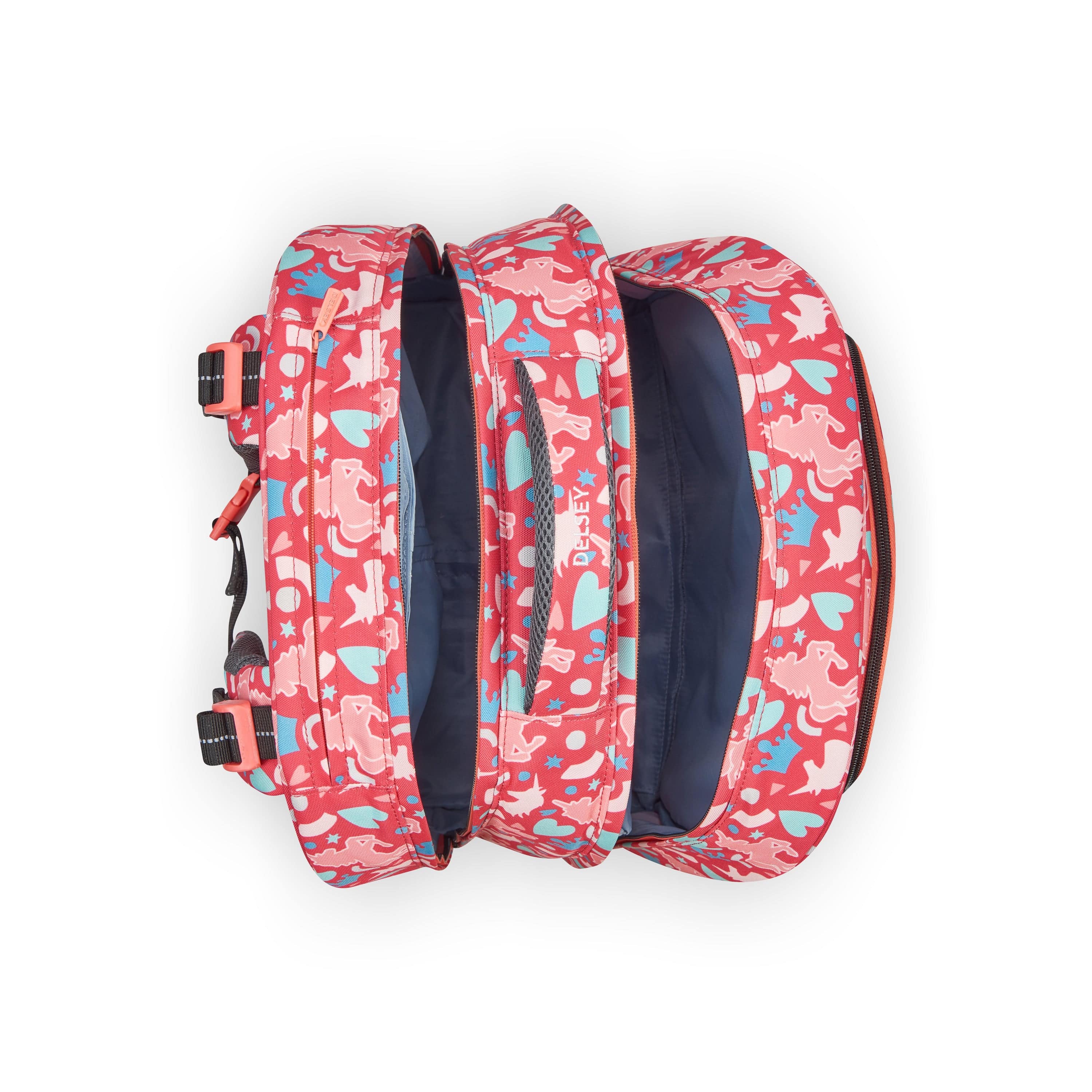 Delsey BTS 2022 Vertical Wheeled School Bags Pink Printing
