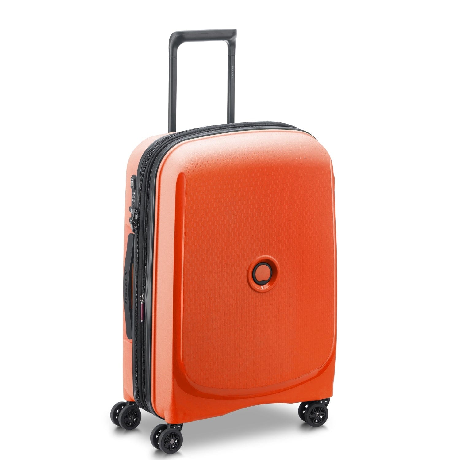 Delsey Belmont Plus 61Cm Hardcase 4 Double Wheel Expandable Cabin Luggage Trolley Orange - 00386180525