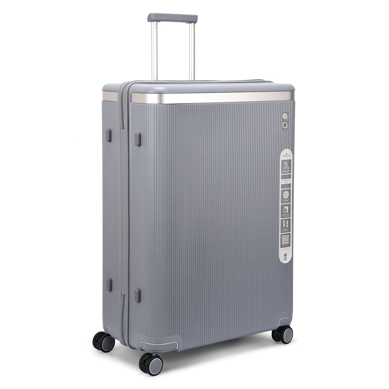 Echolac Dynasty 76.5cm Hardcase Non-Expandable 4 Double Wheel Check-In Luggage Trolley Ice Blue - PC142 28A