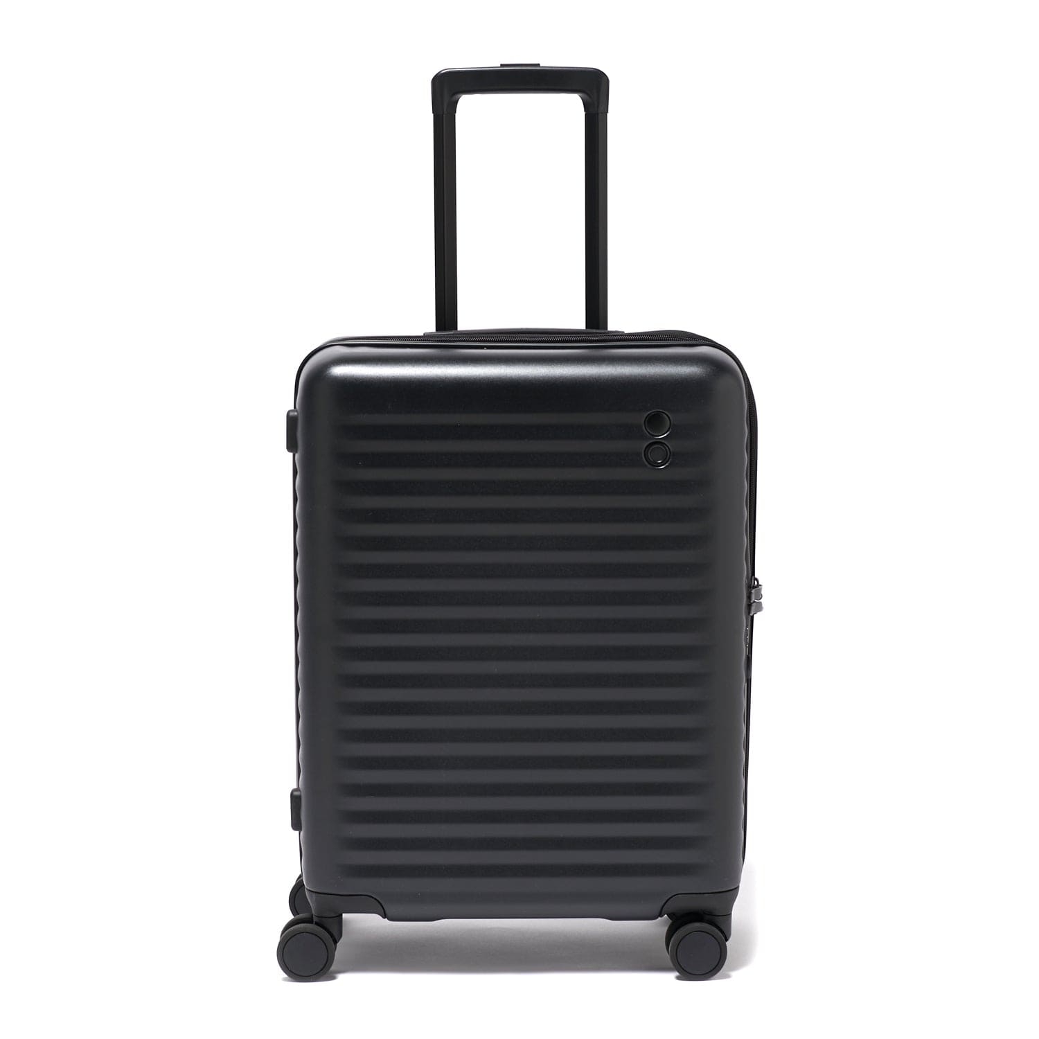 Echolac Celestra 54.5cm Hardcase Expandable 4 Double Wheel Cabin Luggage Trolley Black - PC183 20 WOE Black