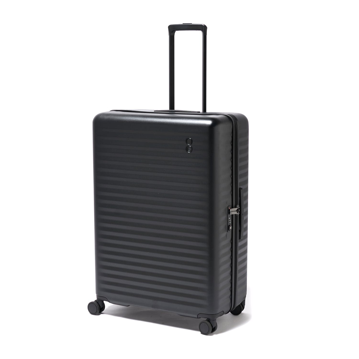 Echolac Celestra 75cm Hardcase Non-Expandable 4 Double Wheel Check-In Luggage Trolley Black - PC183 28 WOE Black