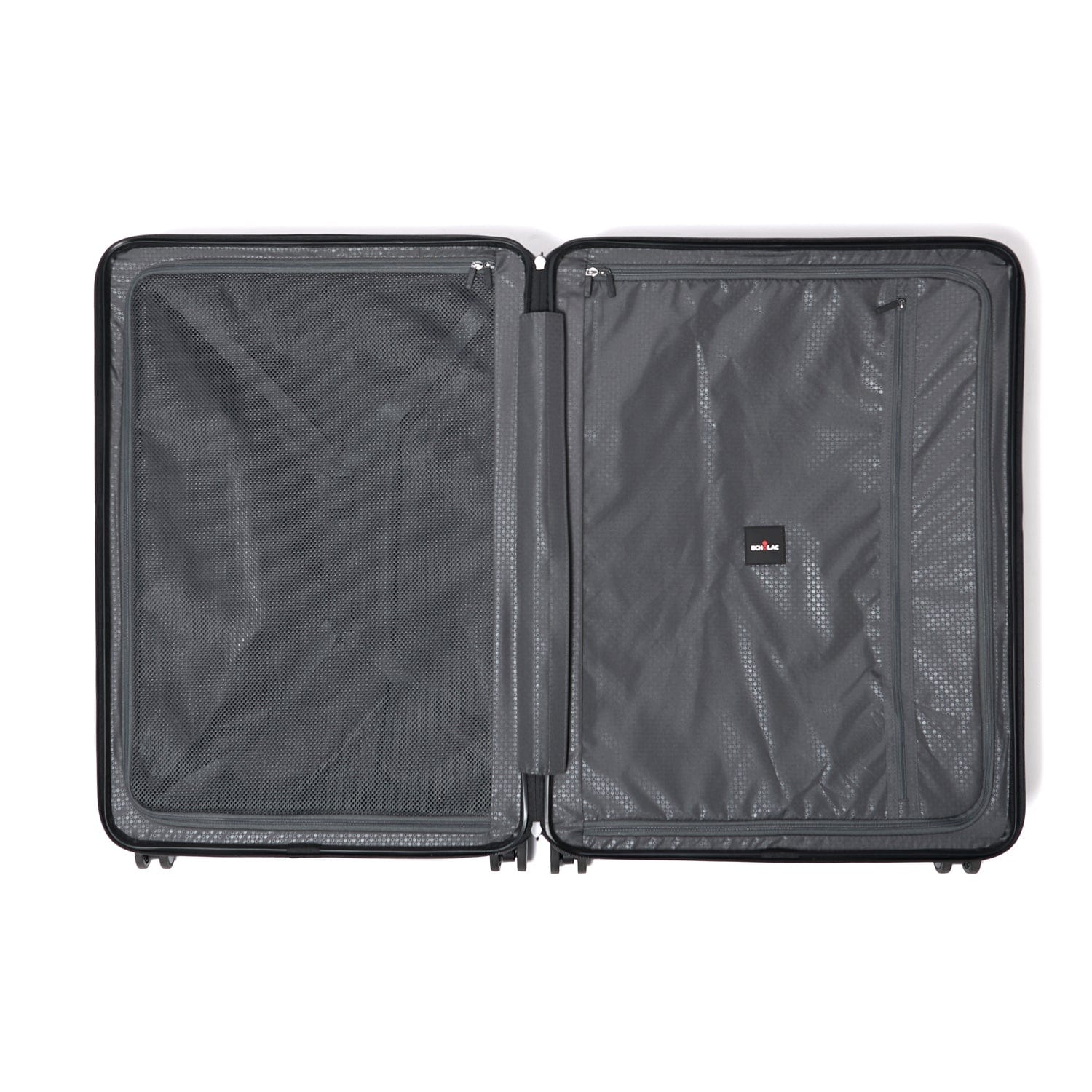 Echolac Celestra 75cm Hardcase Non-Expandable 4 Double Wheel Check-In Luggage Trolley Black - PC183 28 WOE Black