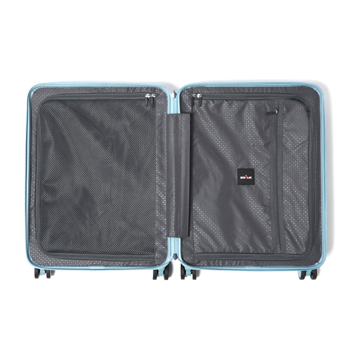 Echolac Celestra 54.5cm Hardcase Non-Expandable 4 Double Wheel Cabin Luggage Trolley Slate Blue - PC183 20 WOE Slate Blue