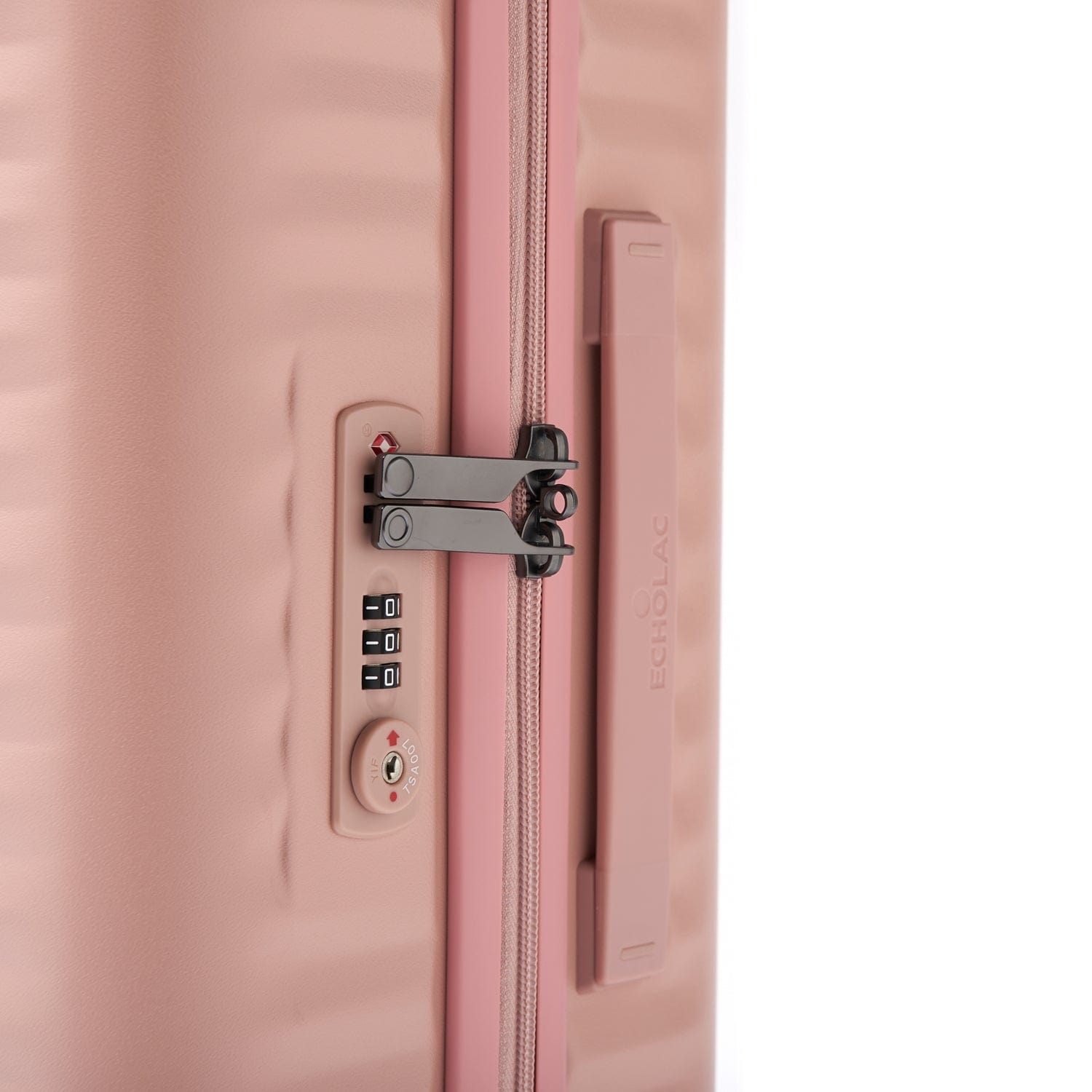 Echolac Celestra 75cm Hardcase Non-Expandable 4 Double Wheel Check-In Luggage Trolley Pink - PC183 28 WOE Pink