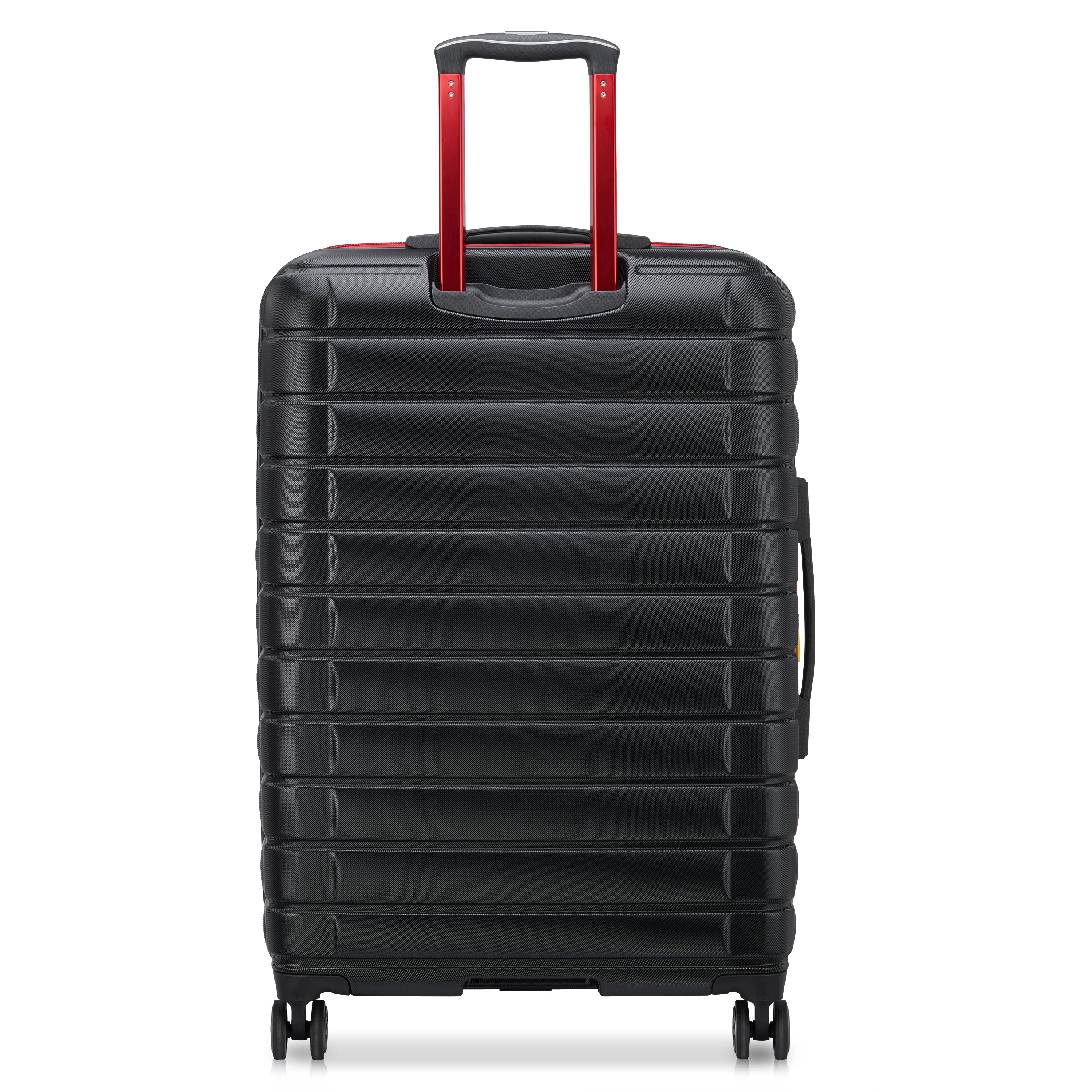 Delsey Shadow 5.0 Alfa Romeo F1 Collection 75cm Hardcase Expandable 4 Double Wheel Check - In Luggage Trolley Case Black - 00287882100F1