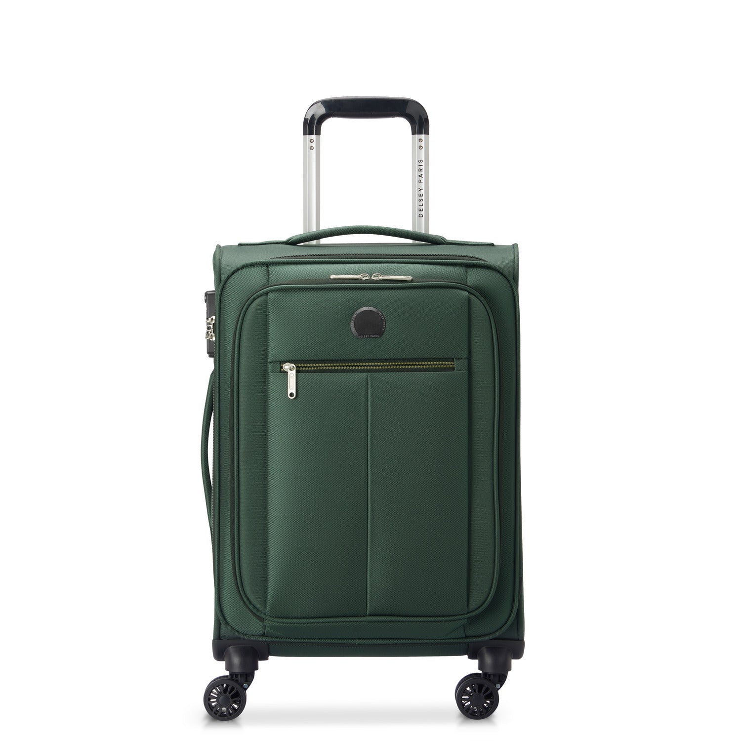Delsey Pin Up 6 55cm Softcase 4 Double Wheel Cabin Trolley Case Green - 00343080103