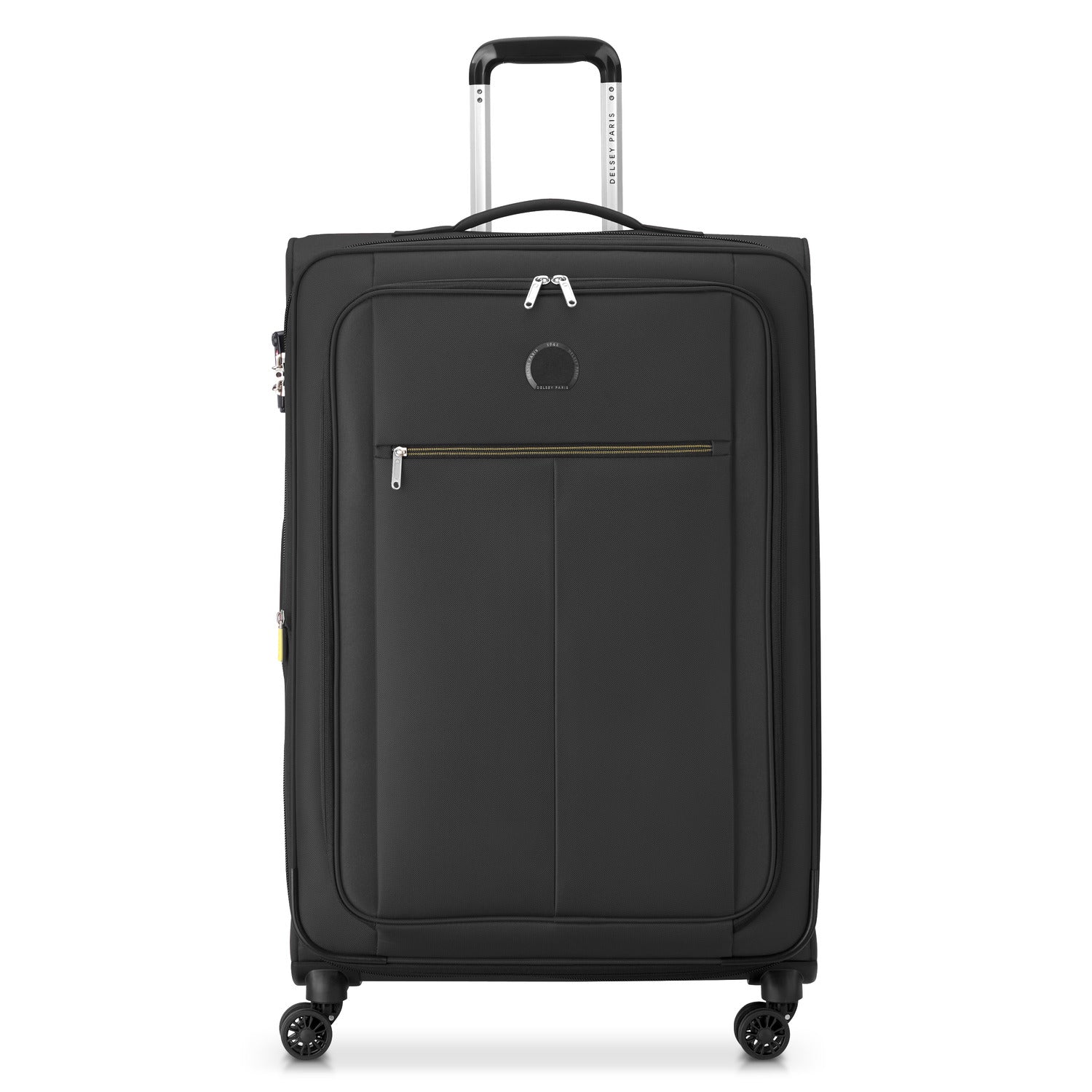 Delsey Pin Up 6 78cm Softcase 4 Double Wheel Expandable Check-In Trolley Case Black - 00343082100 