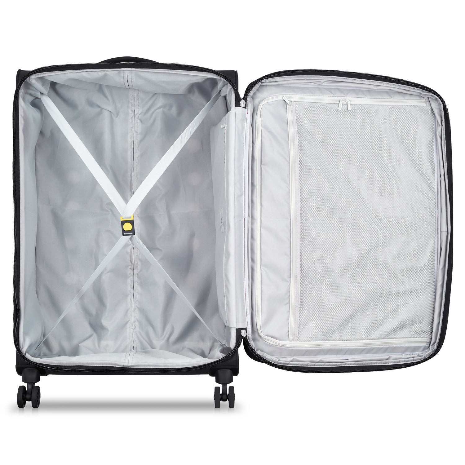 Delsey Pin Up 6 78cm Softcase 4 Double Wheel Expandable Check-In Trolley Case Black - 00343082100