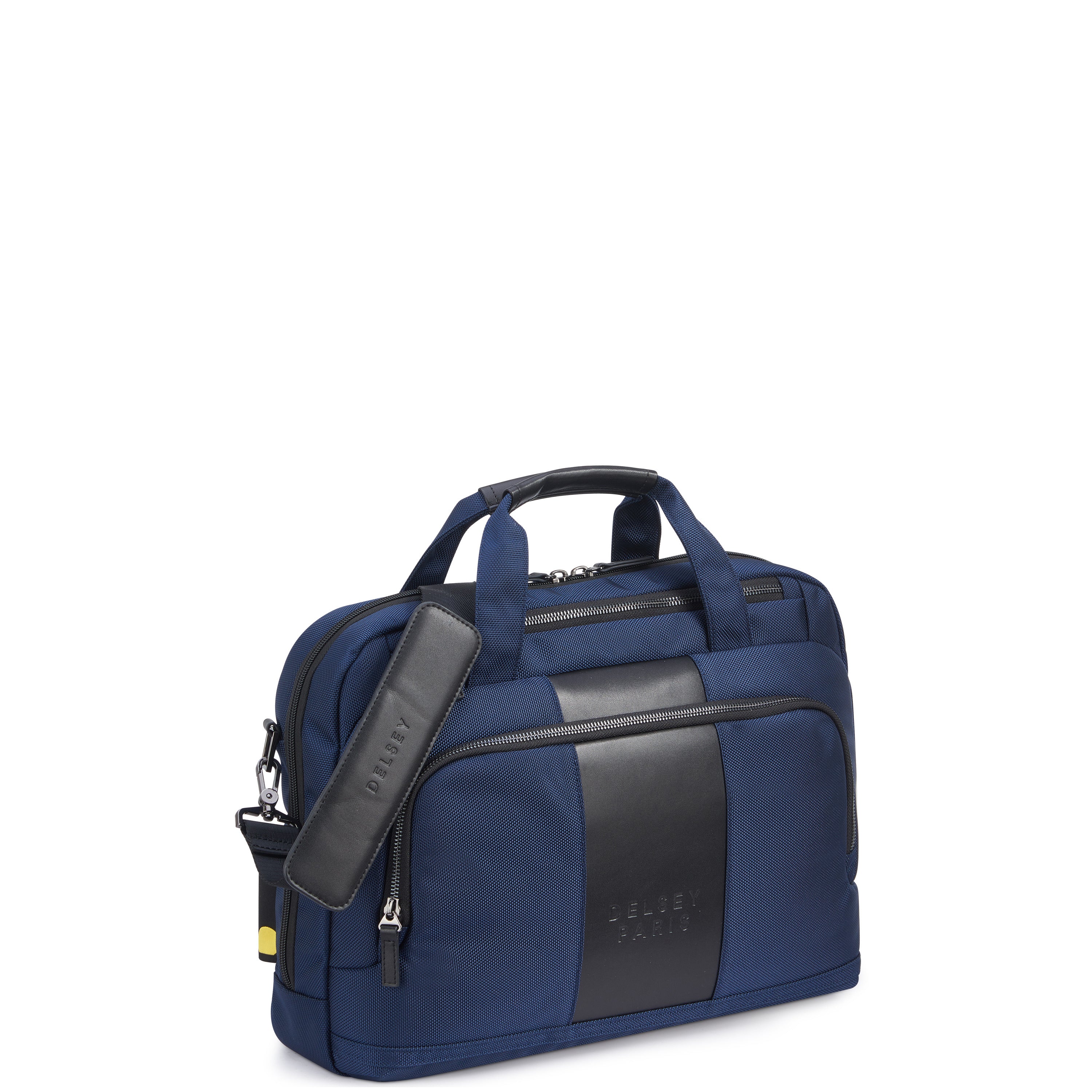 Delsey Wagram 1 Comparment Satchel Breifecase 15.6 inch Navy Blue - 00119916002