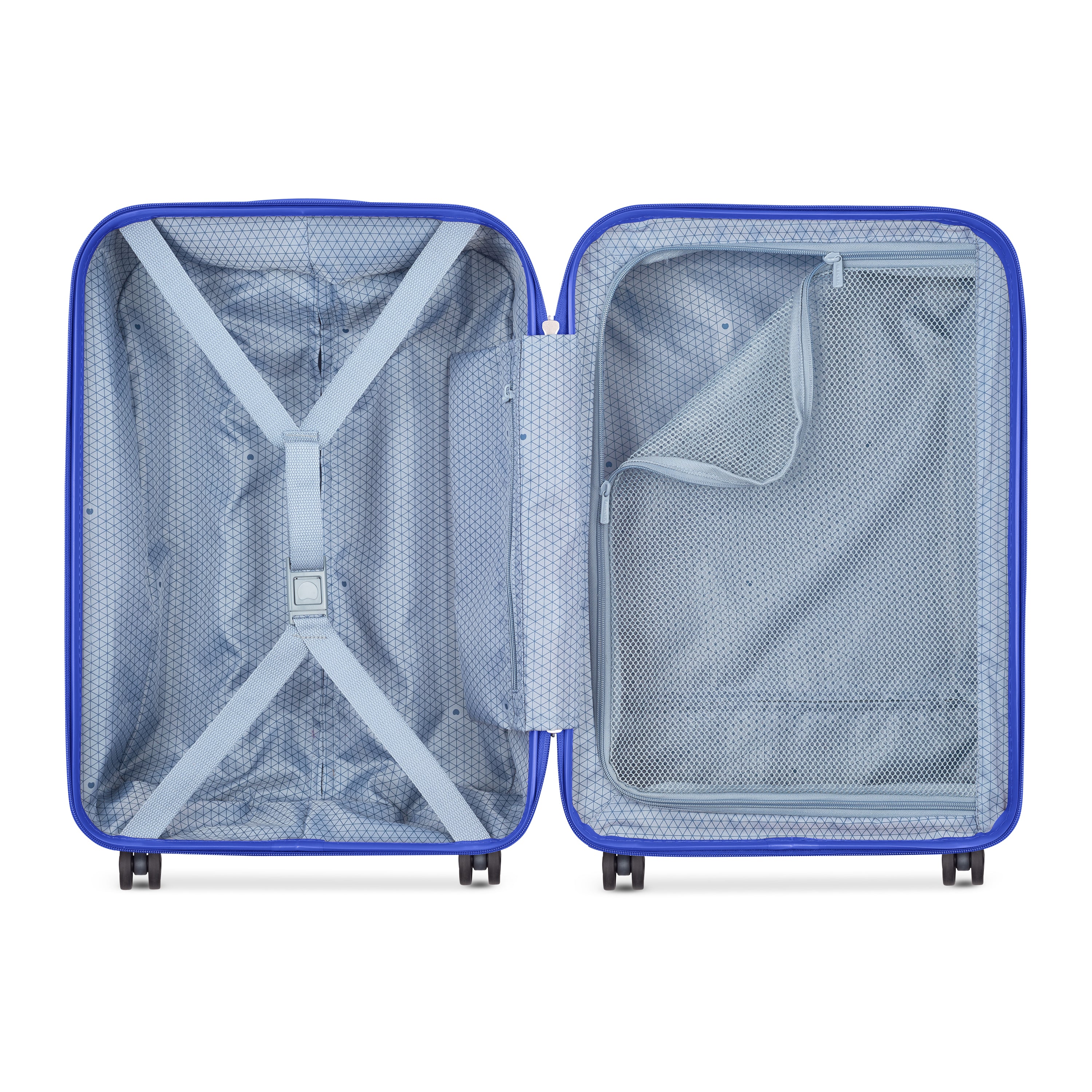 Delsey Lagos 55cm Hardcase  4 Double Wheel Cabin Luggage Trolley Case Deep Blue - 00387080122W9