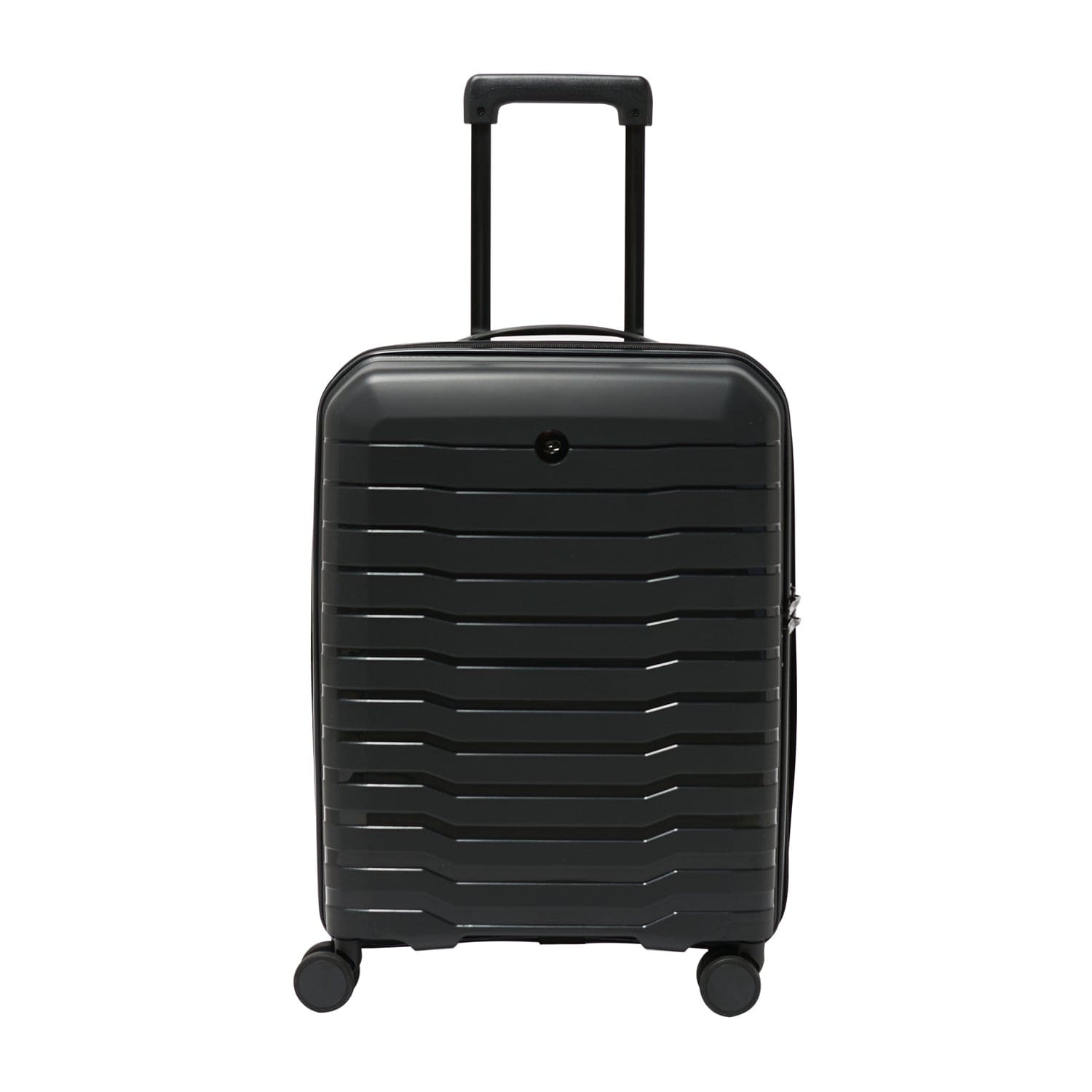 Echolac Lordnorth 58cm Hardcase Expandable 4 Double Wheel Cabin Luggage Trolley Black - PPT008 - 20 BLACK