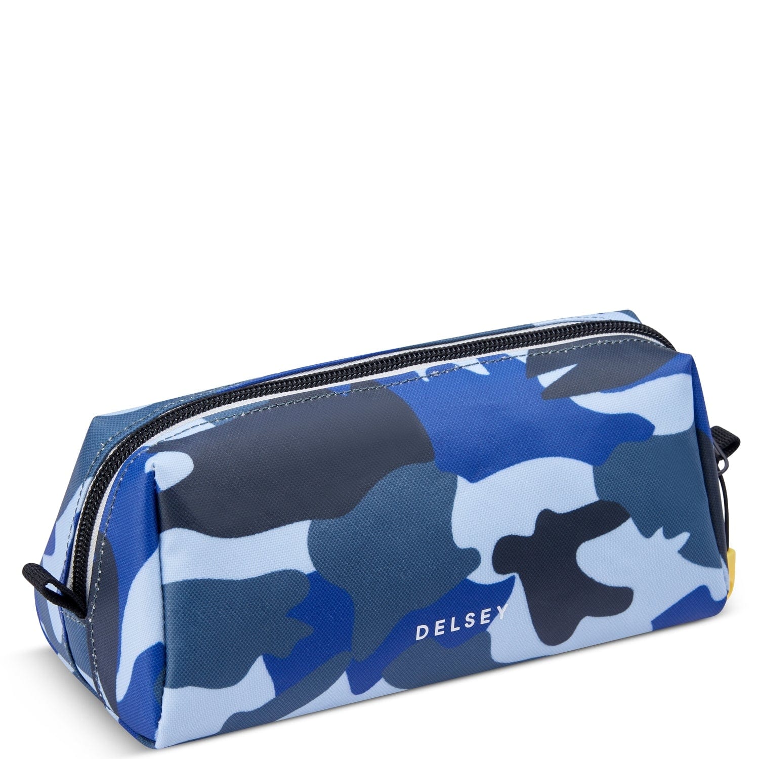 Delsey Paris Back To School 2023 Top Zip Opening Pencil Case 1 Compartment Camo Blue - 00338917122