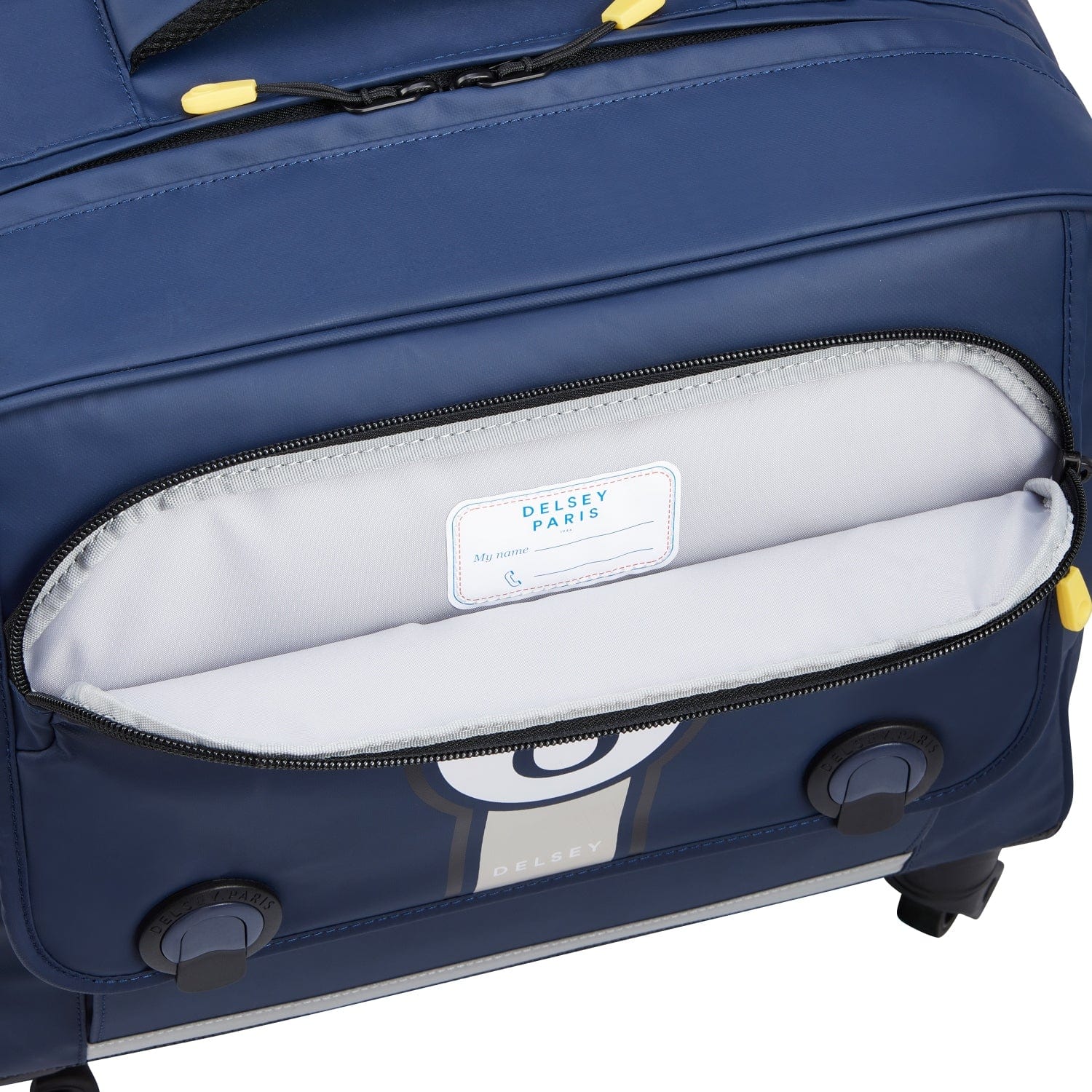 Delsey BTS 2023 4 Wheel Horizontal Schoolbag - 15.6" Blue Printing - 00338945212