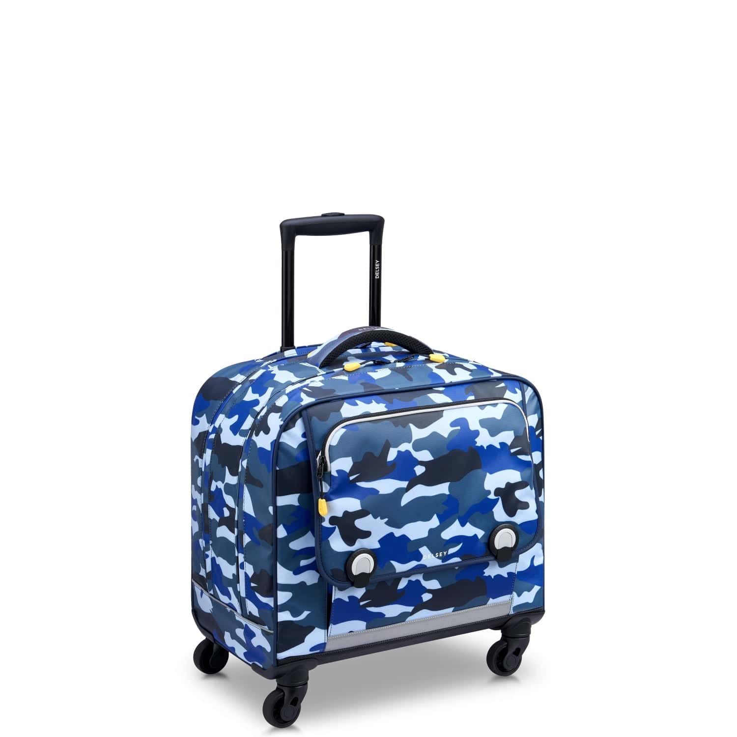 Delsey BTS 2023 4 Wheel Horizontal Schoolbag - 15.6" Camo Blue - 00338945222