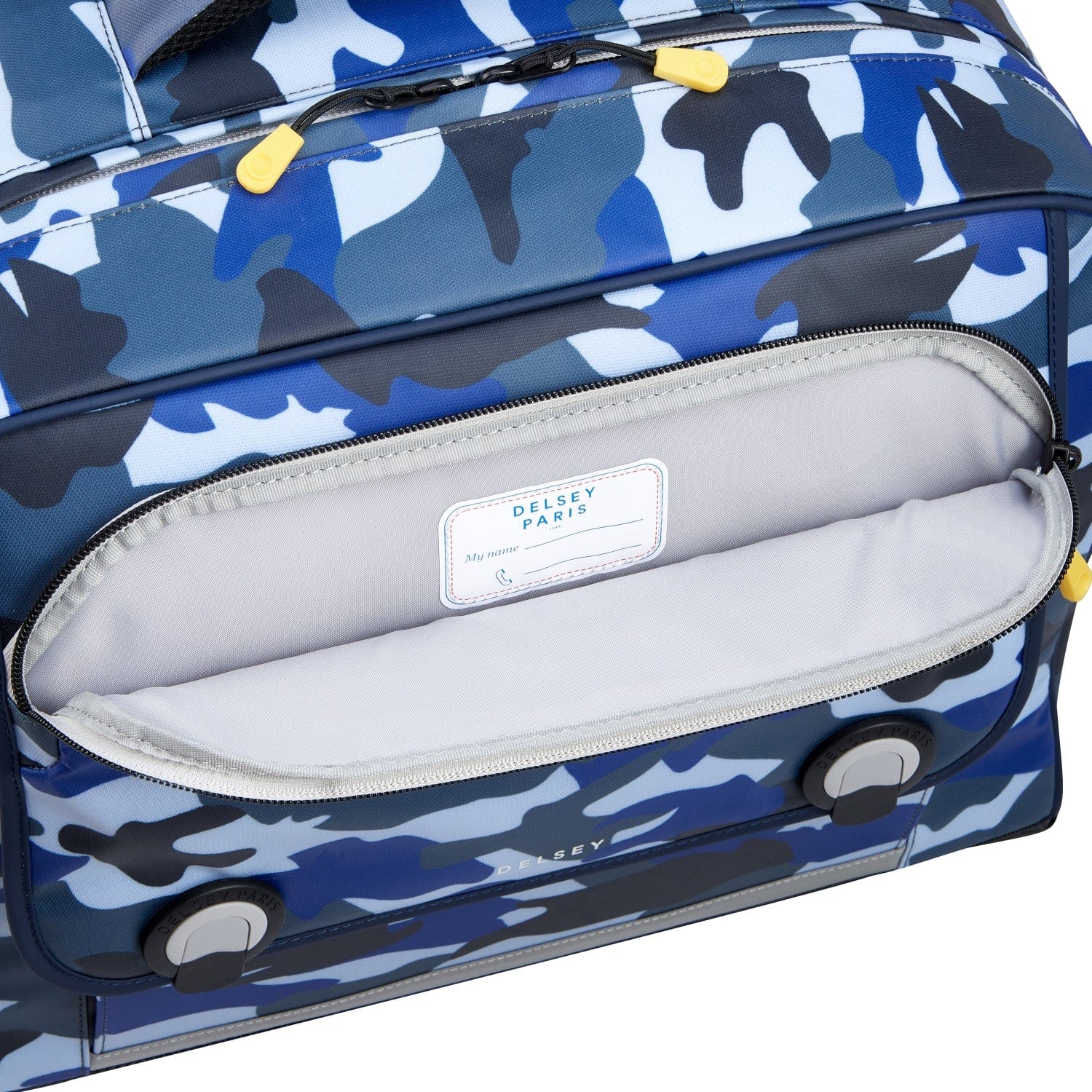 Delsey BTS 2023 4 Wheel Horizontal Schoolbag - 15.6" Camo Blue - 00338945222