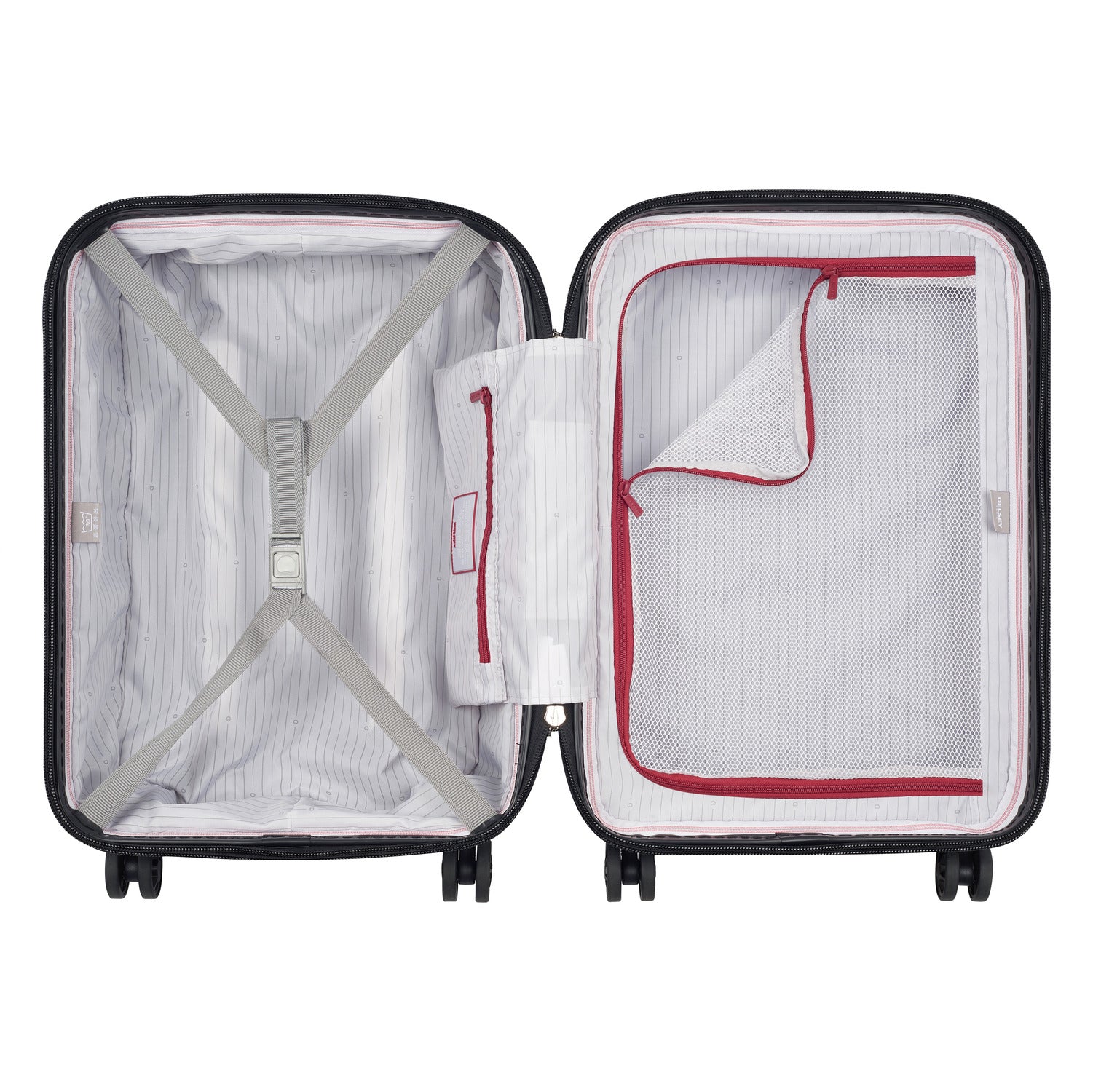 Delsey Segur 2.0 55Cm Hardcase 4 Double Wheel Expandable Cabin Luggage Trolley Case Blue - 205880202