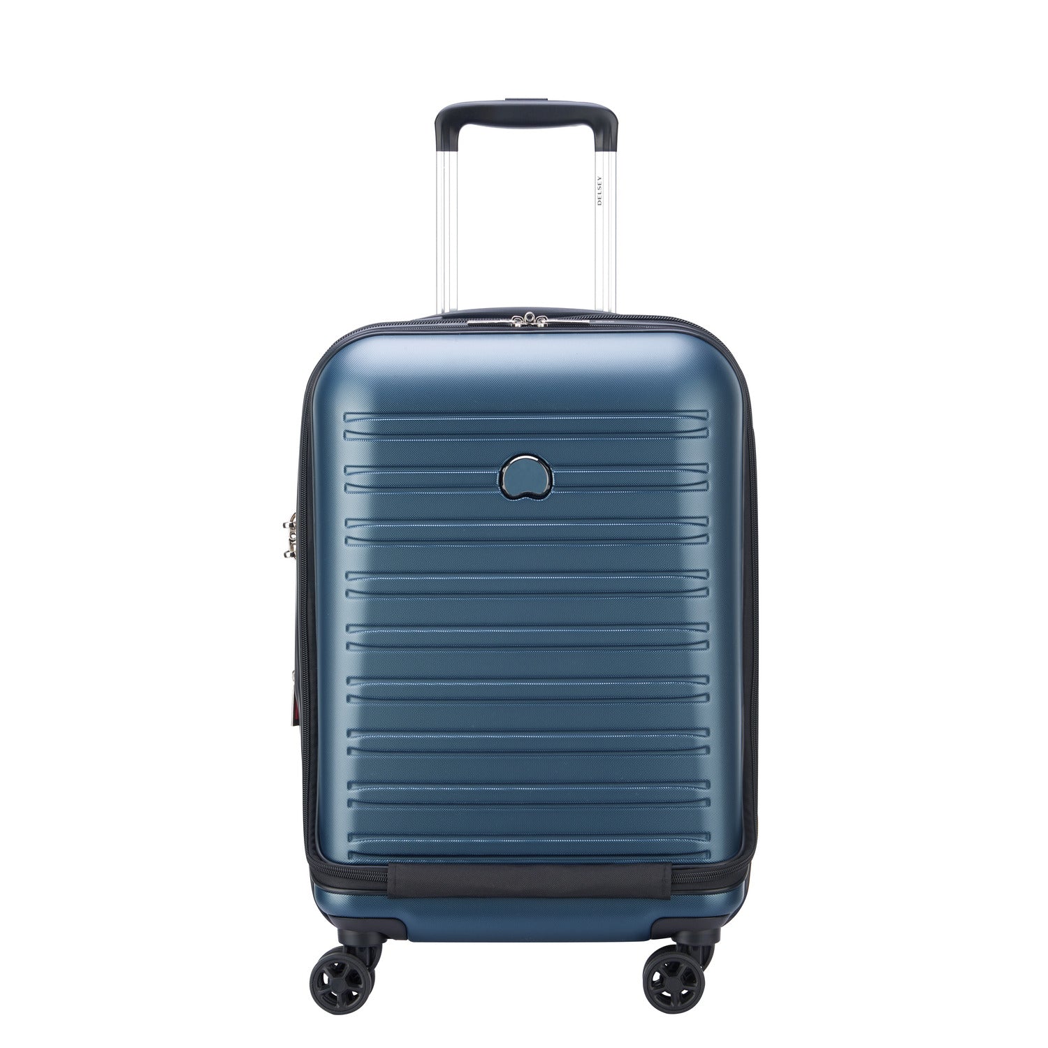 Delsey Segur 2.0 55Cm Hardcase 4 Double Wheel Expandable Cabin Luggage Trolley Case Blue - 205880202