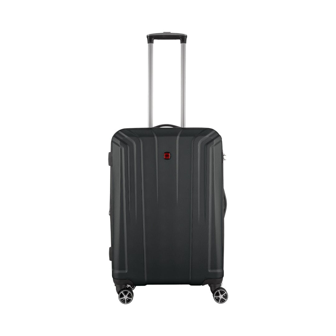Wenger Destination 3 Piece 55+67+77cm Hardside Expandable Check-In Luggage Trolley Set Black - 612343-2