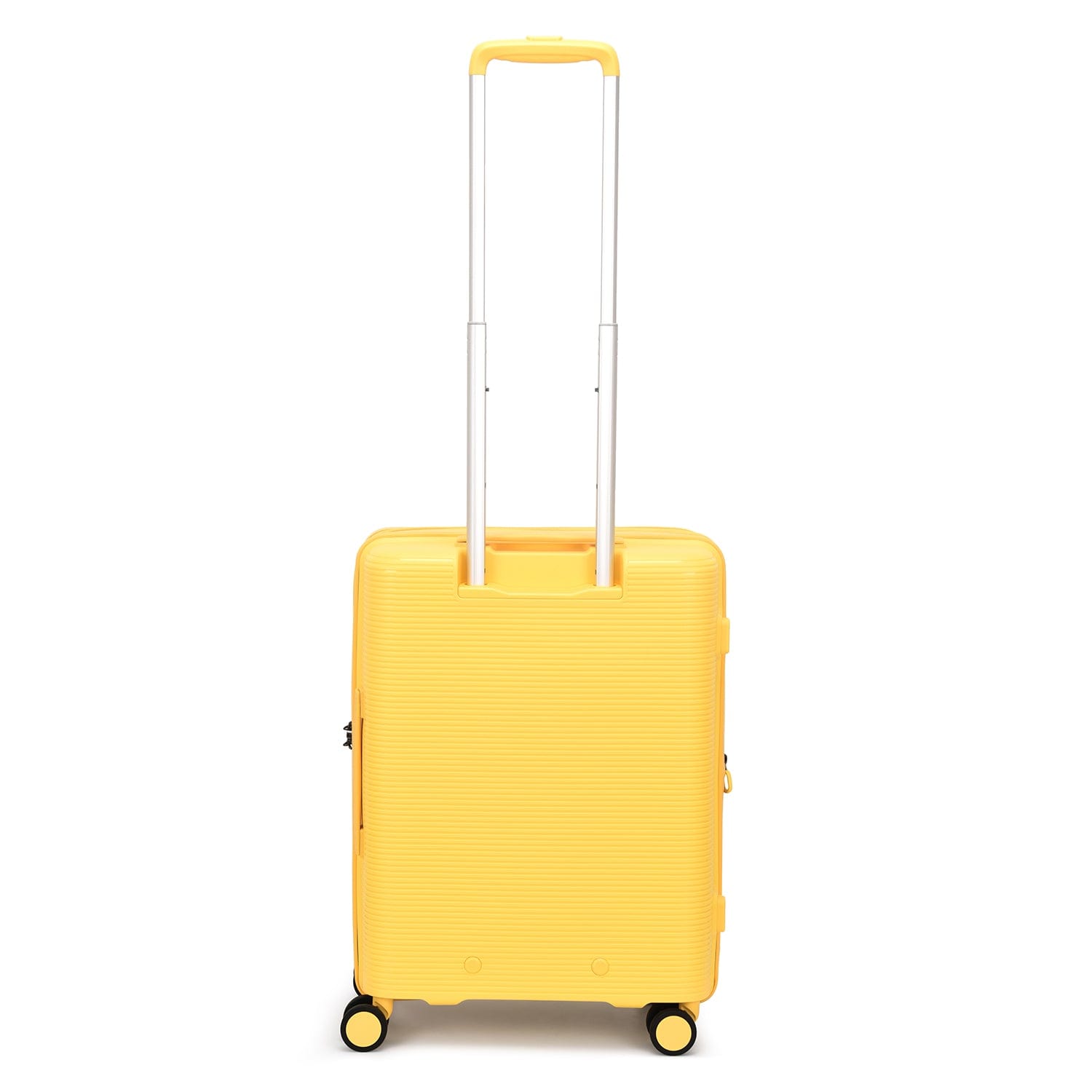 Echolac Forza 55+65+75cm Hardcase 4 Double Wheel Expandable Cabin & Check-In Luggage Trolley Set Mango Yellow