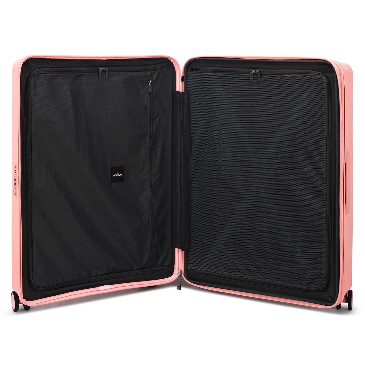 Echolac Forza 55+65+75cm Hardcase 4 Double Wheel Expandable Cabin & Check-In Luggage Trolley Set Passion Pink