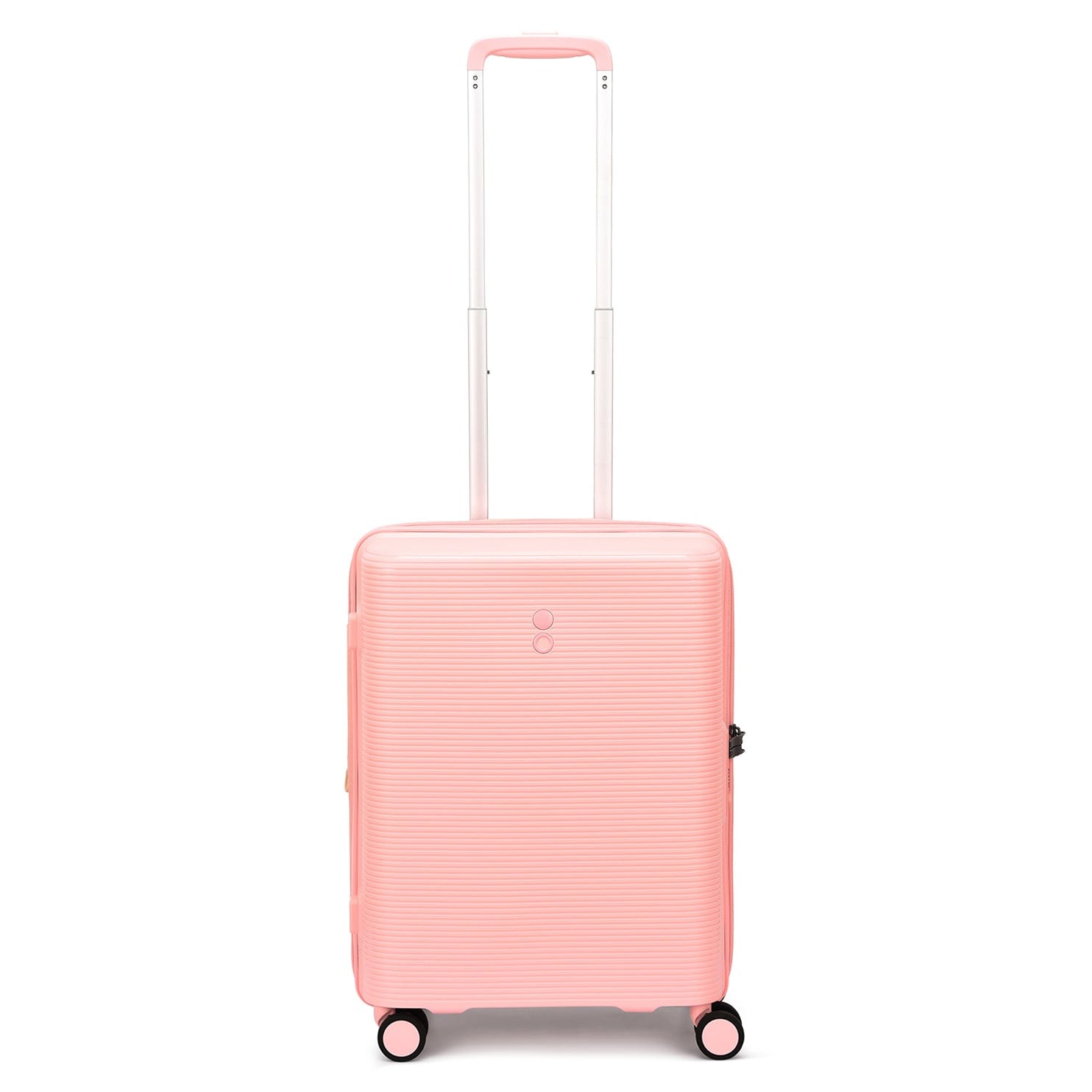 Echolac Forza 55+65+75cm Hardcase 4 Double Wheel Expandable Cabin & Check-In Luggage Trolley Set Passion Pink