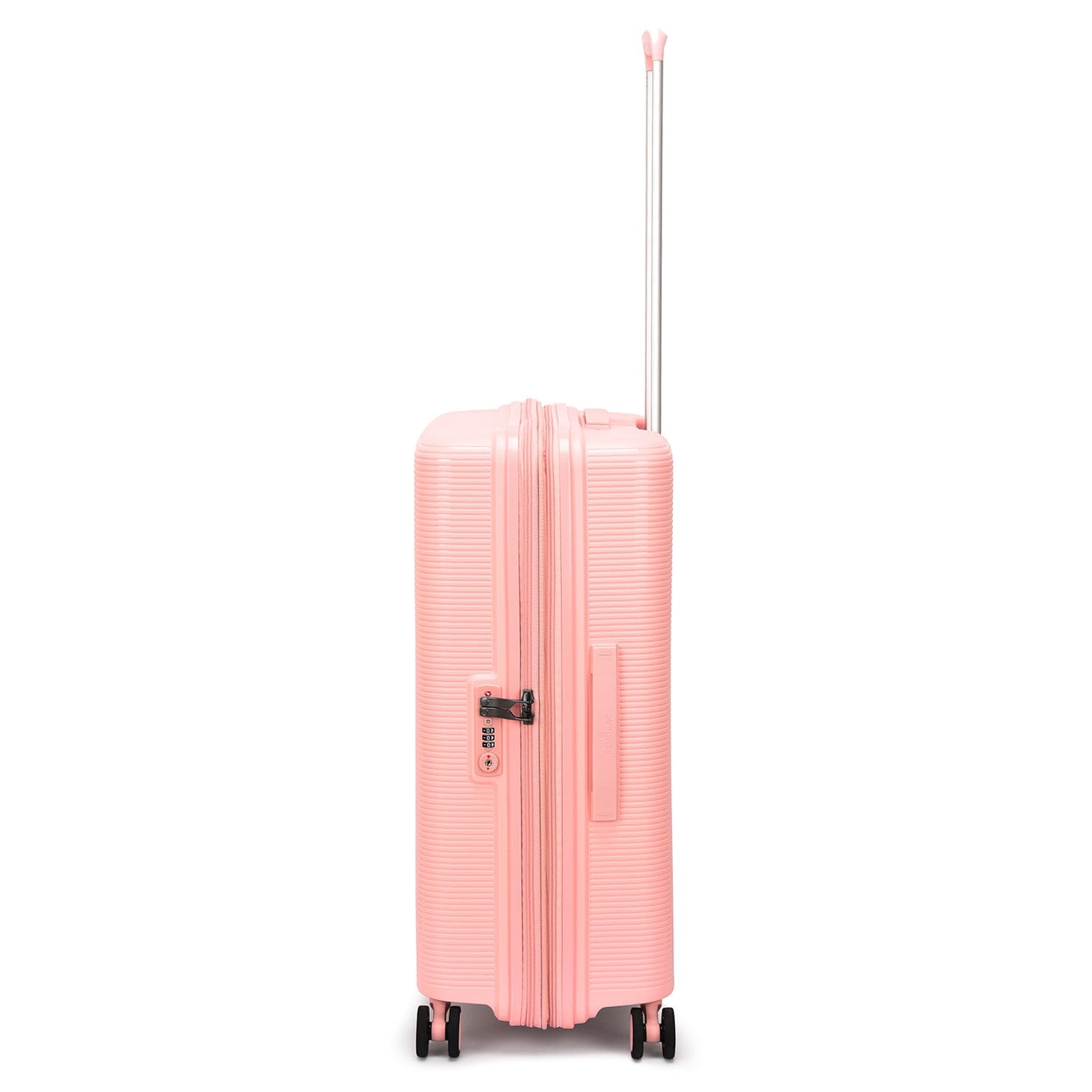 Echolac Forza 55+65+75cm Hardcase 4 Double Wheel Expandable Cabin & Check-In Luggage Trolley Set Passion Pink