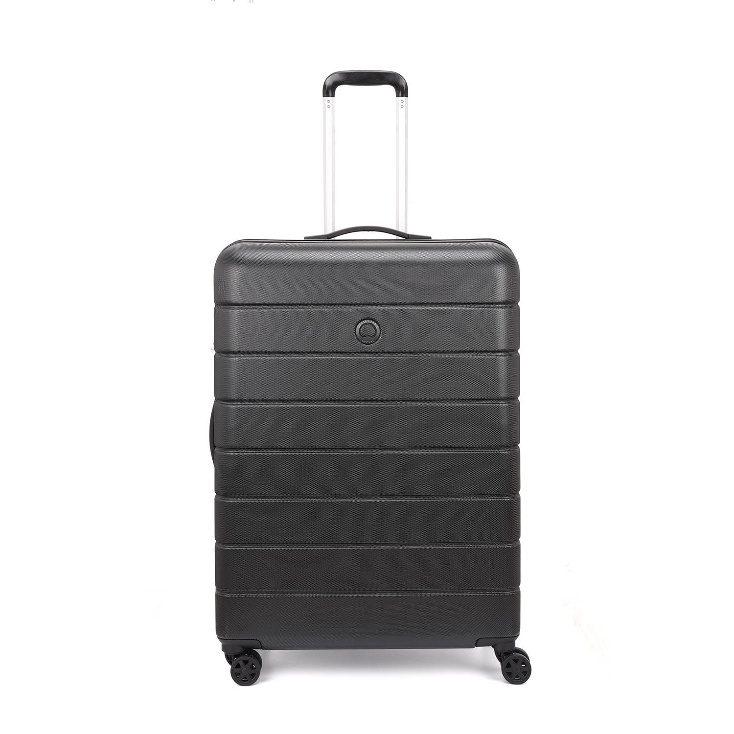 Delsey Lagos 3Piece SET 55+66+76cm Hardcase 4 Double Wheel Cabin & Check-In Luggage Trolley Black + FREE Delsey Agreable Backpack